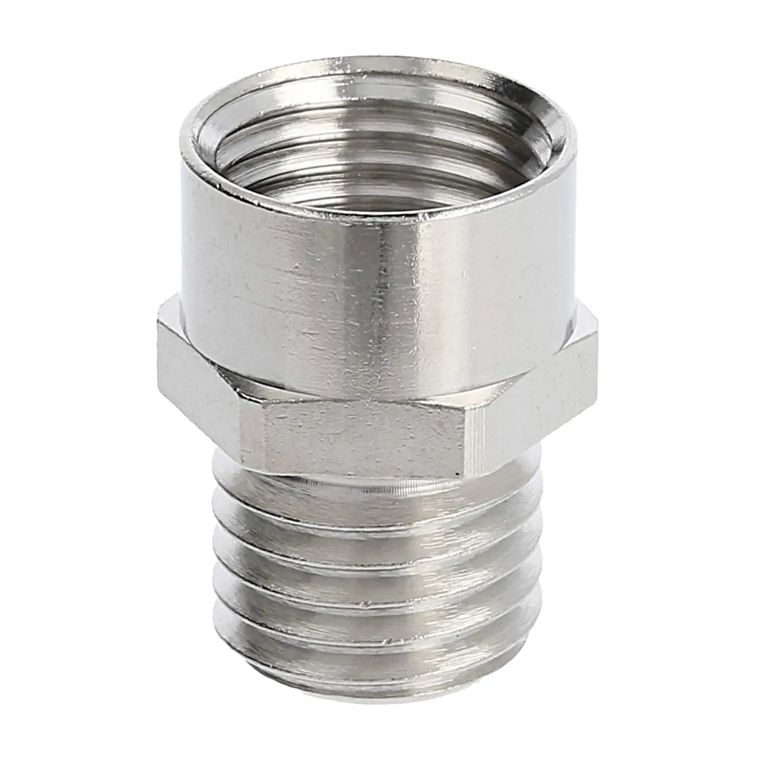 Produktfoto 1 von 52104335 LAPP Adapter-Zwischenstutzen M/PG von M12x1,5 auf PG7x1,27 MMP-M/PG Sechskant Messing (CuZn) vernickelt Anschlussgewinde 10,0mm