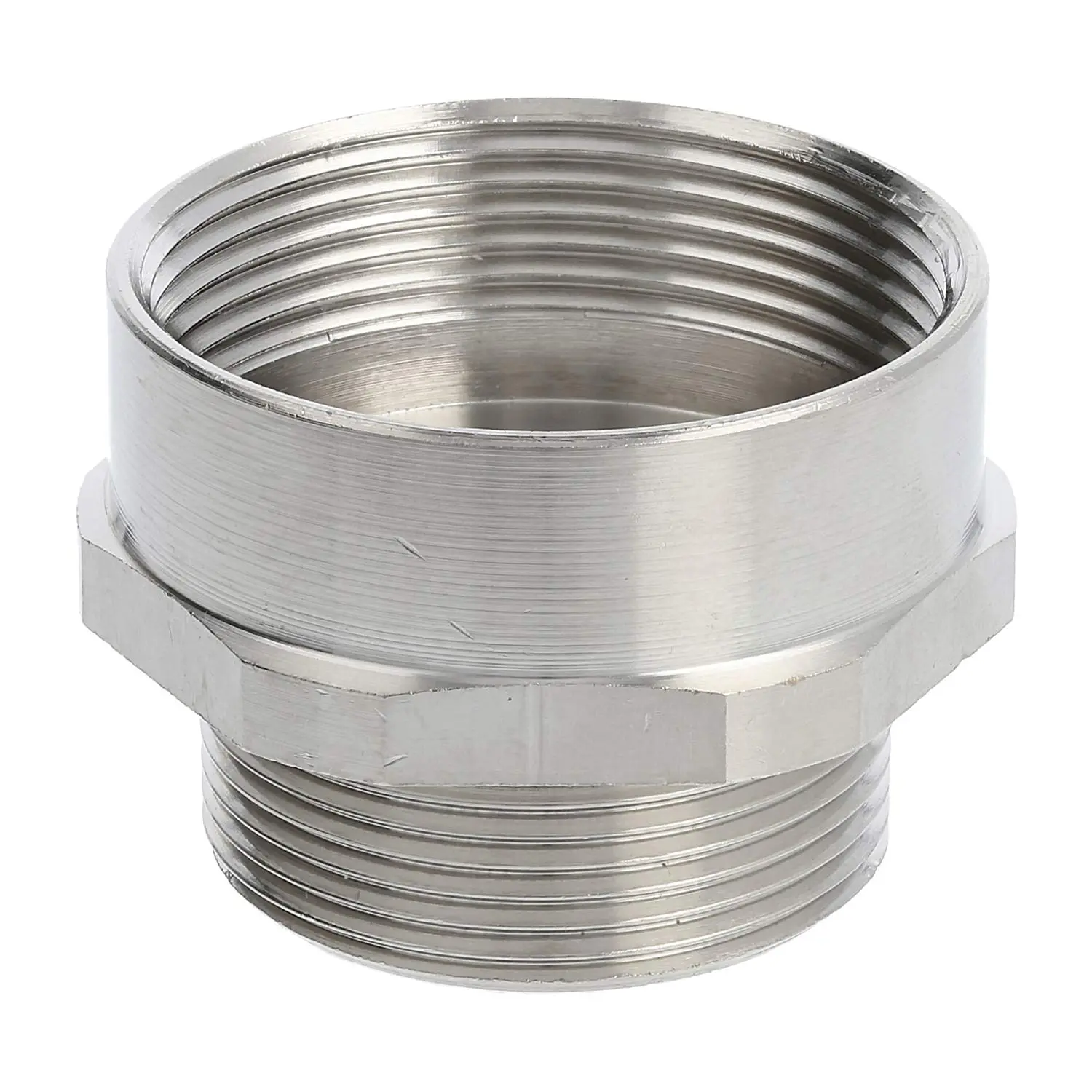Produktfoto 1 von 52104415 LAPP Adapter-Zwischenstutzen M/PG von M32x1,5 auf PG29x1,588 MMP-M/PG Sechskant Messing (CuZn) vernickelt Anschlussgewinde 13,0mm