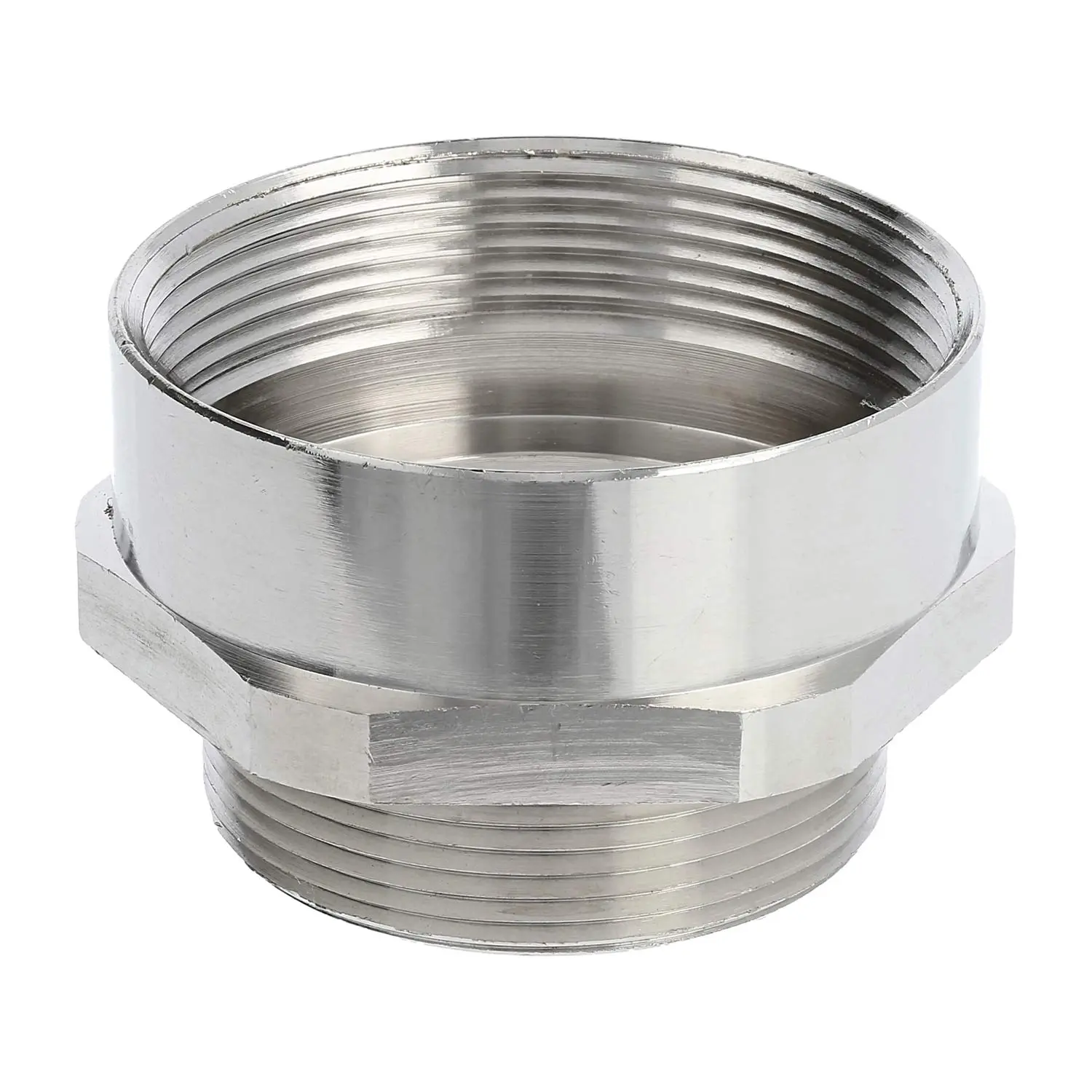Produktfoto 1 von 52104425 LAPP Adapter-Zwischenstutzen M/PG von M40x1,5 auf PG36x1,588 MMP-M/PG Sechskant Messing (CuZn) vernickelt Anschlussgewinde 13,0mm