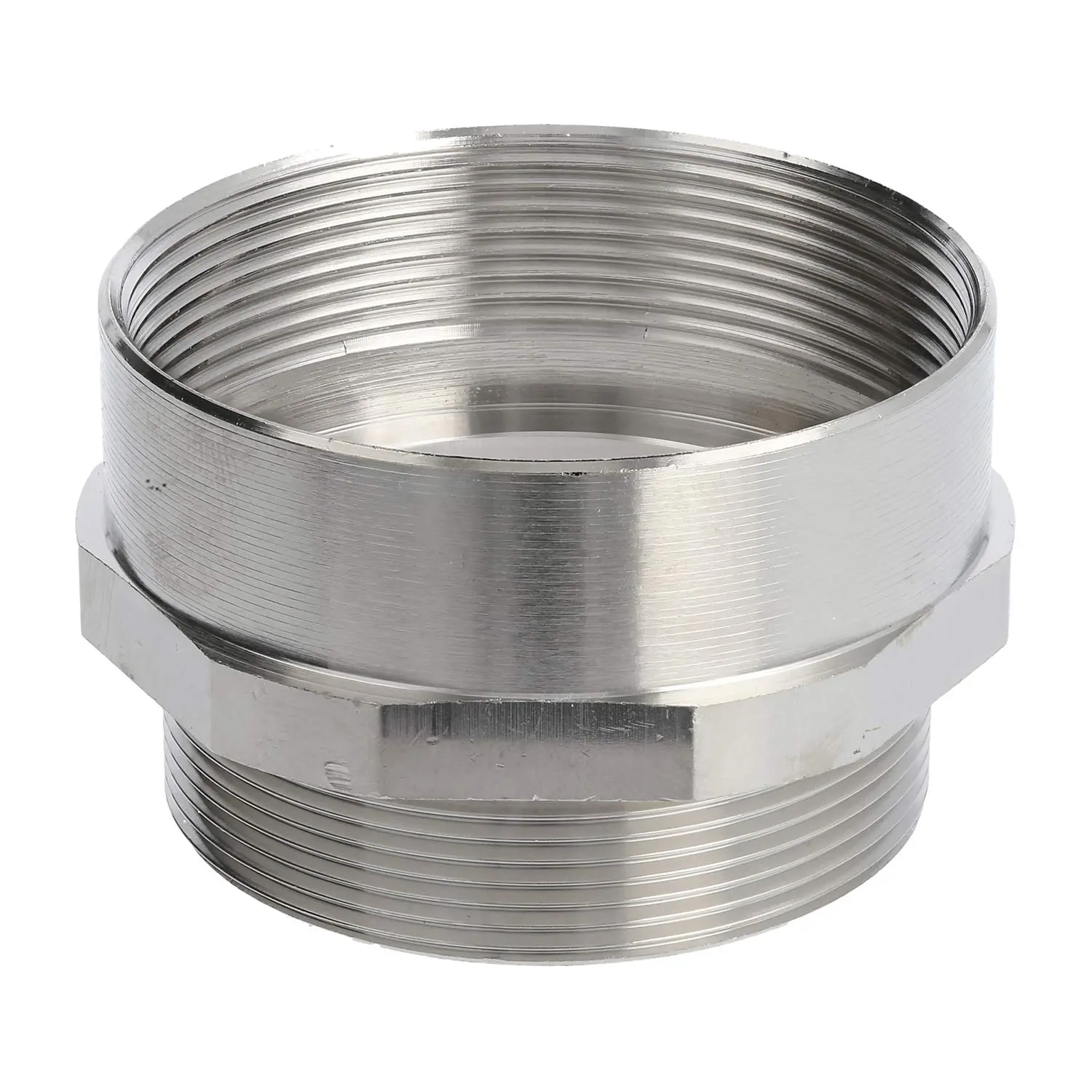 Produktfoto 1 von 52104435 LAPP Adapter-Zwischenstutzen M/PG von M50x1,5 auf PG42x1,588 MMP-M/PG Sechskant Messing (CuZn) vernickelt Anschlussgewinde 14,0mm