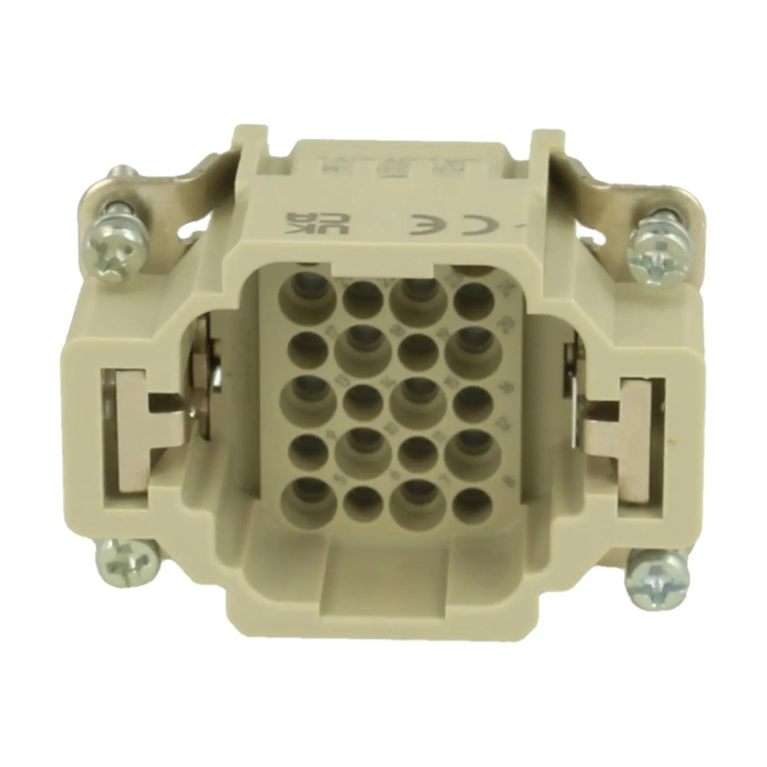 Produktfoto 1 von 09162243001 HARTING Han 24DD HMC Stifteinsatz (M) Crimpanschluss, 24-polig+PE 250V, 10A