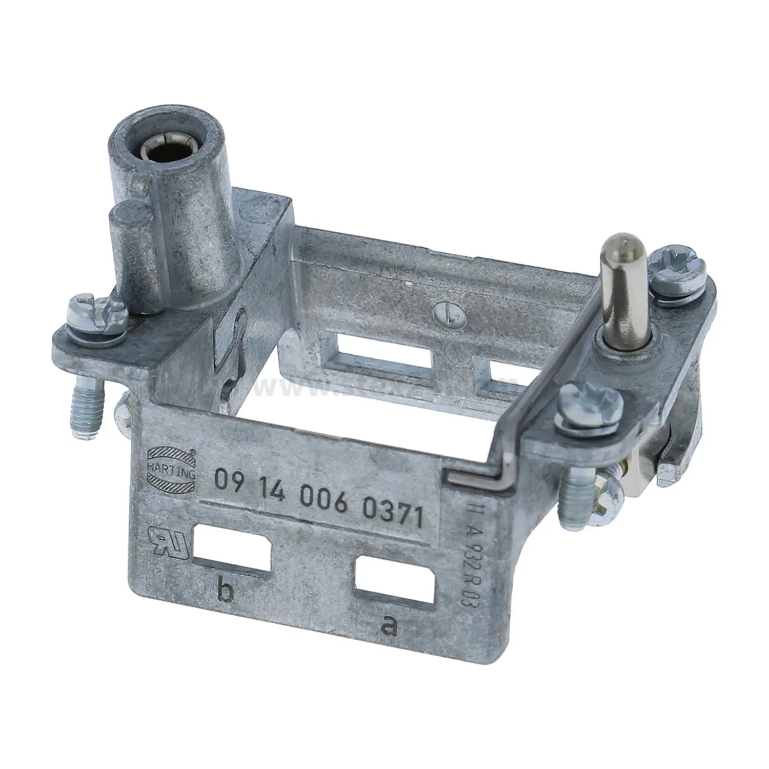 Produktfoto 1 von 09140060371 HARTING Han Gelenkrahmen plus (F), Baugröße 6B Buchse, für 2 Module Querschnitt PE 1mm² - 2,5mm² / 4mm² - 10mm² Temperaturbereich -40°C bis 125°C