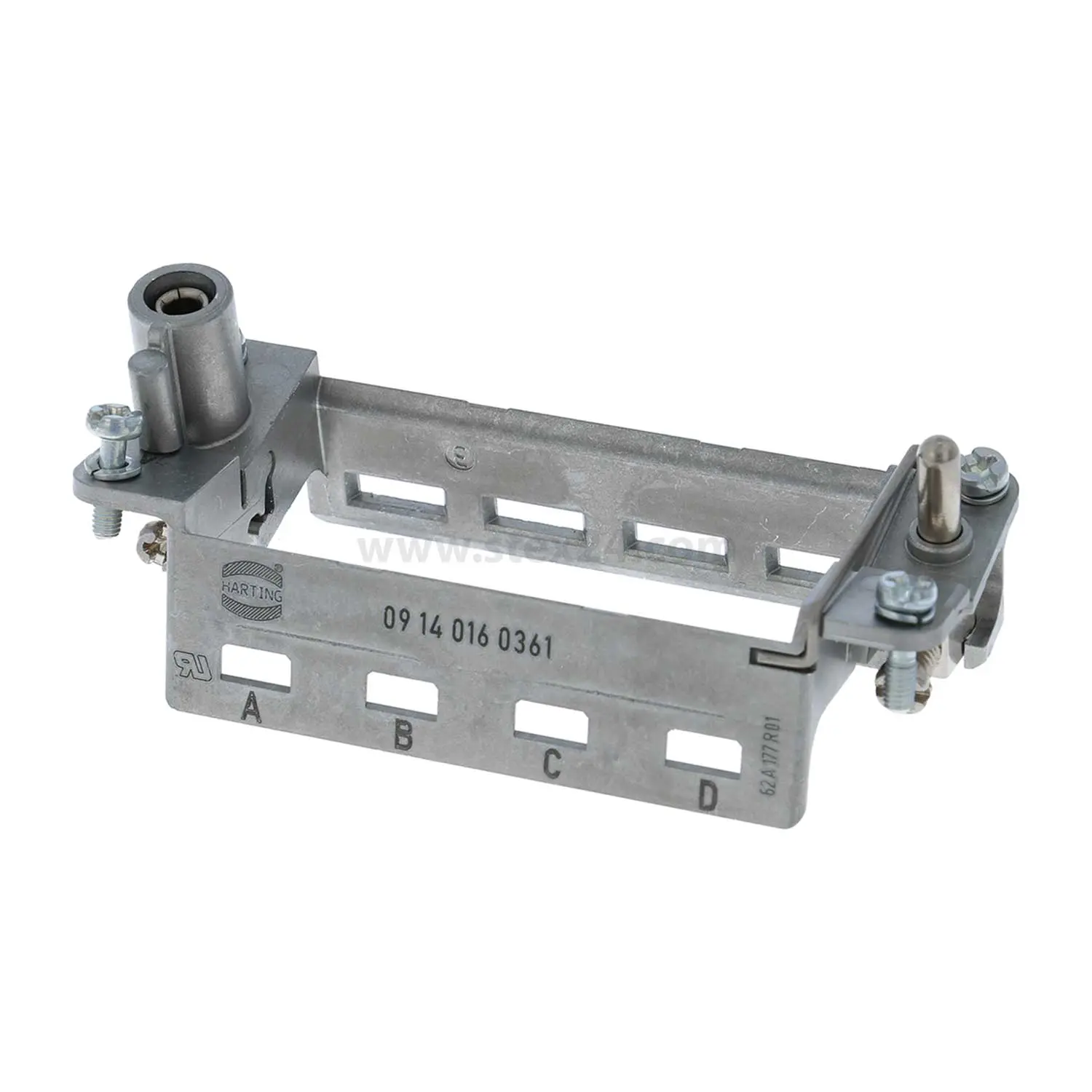 Produktfoto 1 von 09140160361 HARTING Han Gelenkrahmen plus (M), Baugröße 16B Stift, für 4 Module Querschnitt PE 1mm² - 2,5mm² / 4mm² - 10mm² Temperaturbereich -40°C bis 125°C