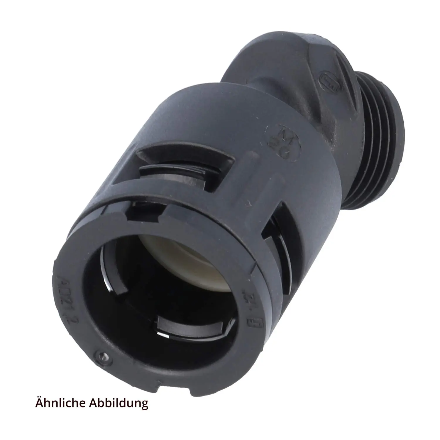 15020089236 FLEXA RQB45-P Schnellverschraubung 45 Grad Bogen Gewinde PG36x1,588 für Schlauch-Außendurchmesser 42,5mm hochdichtend mit Außengewinde