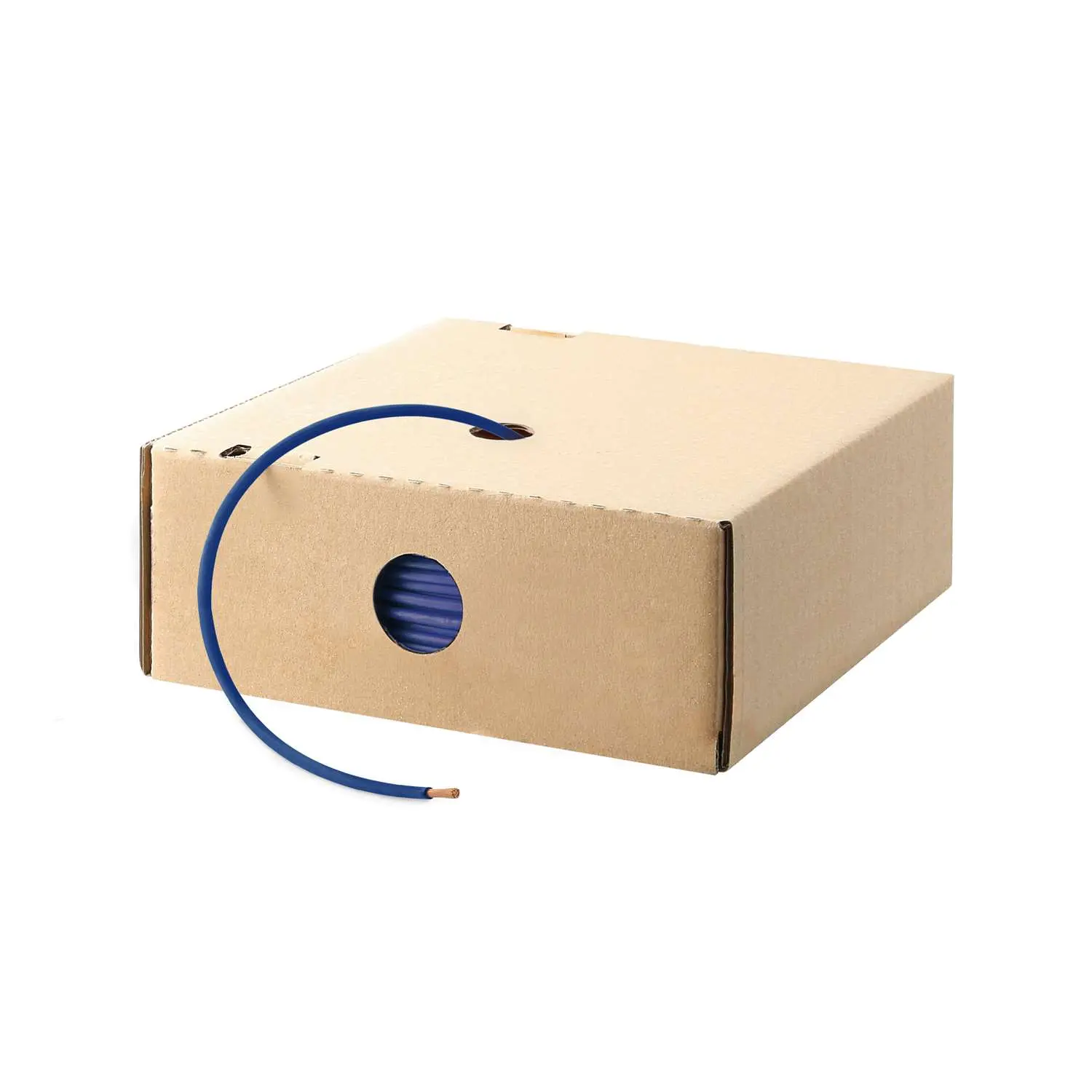 Produktfoto 1 von 29141 HELU KABEL H07V-K 1X1,5mm² DBU (dunkelblau) Einzelader PVC dunkelblau AD 3,4mm VPE 100,0 Meter Nennspannung Uo/U 450V/750V