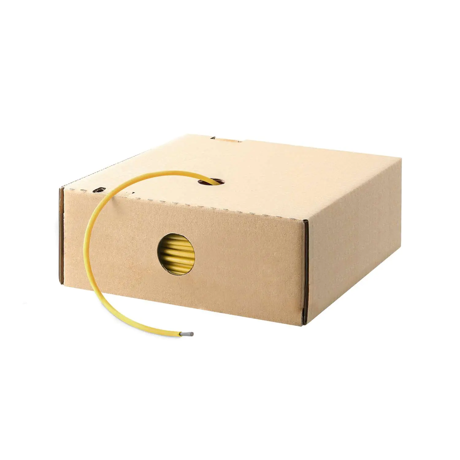 Produktfoto 1 von 11019343 HELU KABEL FÜNFNORM 1X0,75mm² AWG19 YE (gelb) Einzelader gelb AD 2,9mm VPE 100,0 Meter Nennspannung Uo/U 450V/750V nach UL/CSA 600V
