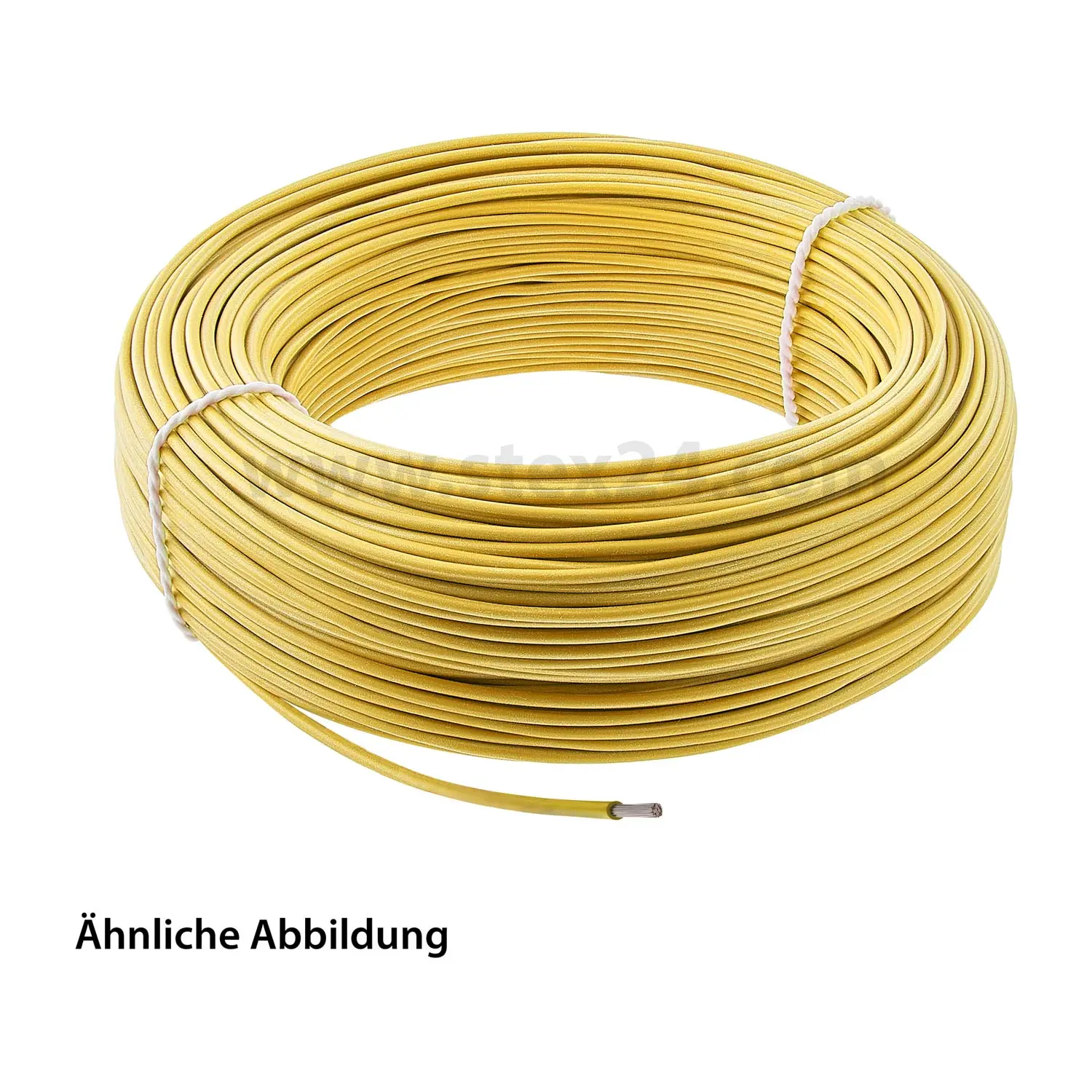 Produktfoto 1 von 0050005 LAPP SiF 1X1mm² YE (gelb) Einzelader Silikon gelb AD 2,5mm VPE 100,0 Meter Nennspannung Uo/U 300V/500V