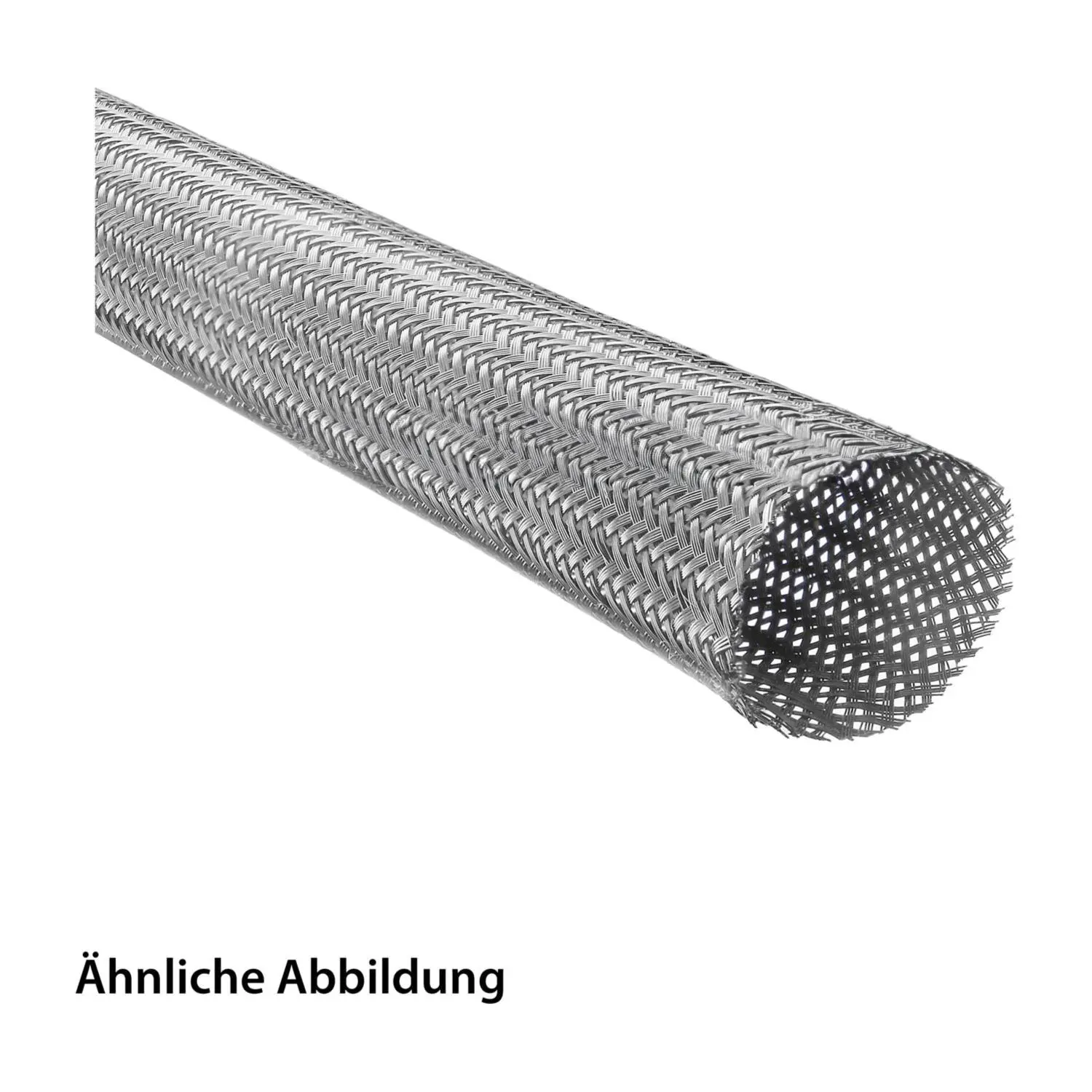 10239601060 FLEXA HG-PET022 grau Hohlgeflechtschlauch PET-Monofile Einsatzbereich 34,0mm - 60,0mm Temperaturbereich -50°C bis 150°C kurzzeitig 175°C
