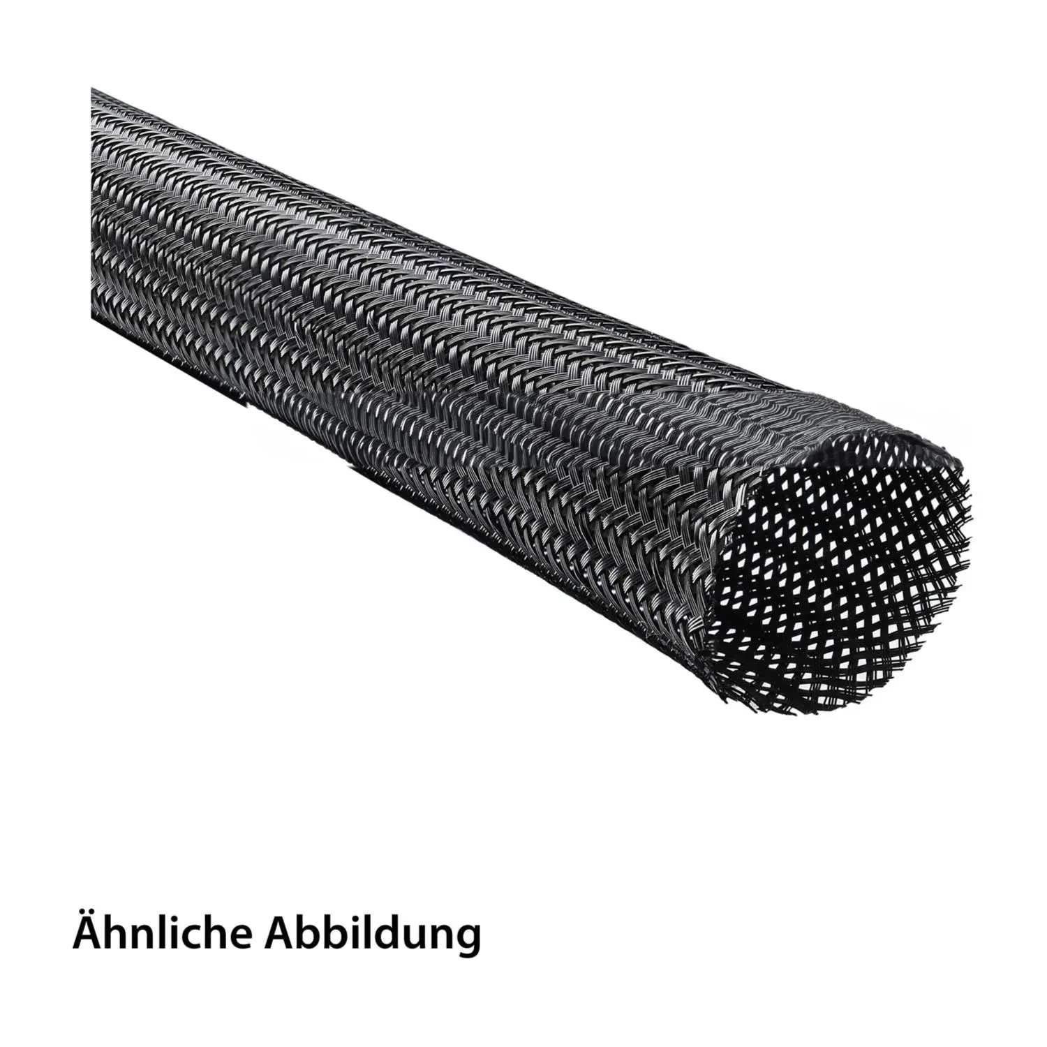 10239602011 FLEXA HG-PET022 schwarz Hohlgeflechtschlauch PET-Monofile - Einsatzbereich 3,0mm - 11,0mm Temperaturbereich -50°C bis 150°C kurzzeitig 175°C
