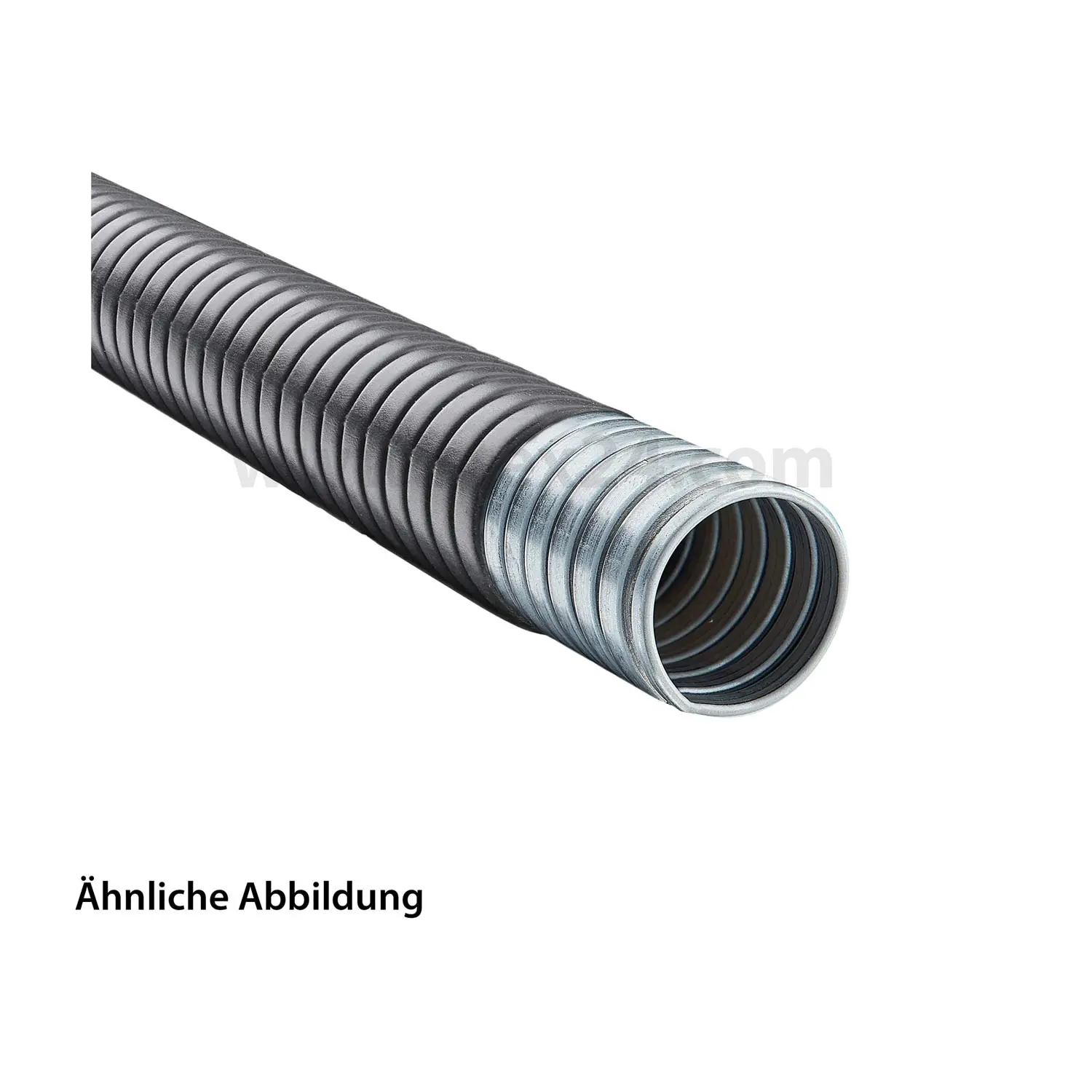 Produktfoto 1 von 12133702007 FLEXA FLEXAgraff-PU-F Metallschutzschlauch doppelt gefalztes mit PUR-F-Mantel AD 10,0mm, ID 7,0mm doppelt gefalztes Profil, Mindestbiegeradius bewegt 90,0mm