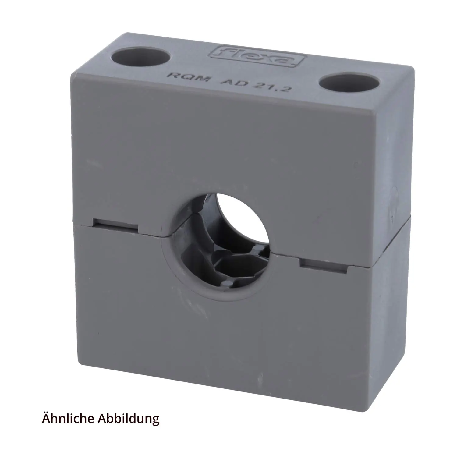 Produktfoto 1 von 15020020029 FLEXA Schlauchhalter massiv für Schlauch-Außendurchmesser 34,5mm für Wellschlauch AD 34.5mm
