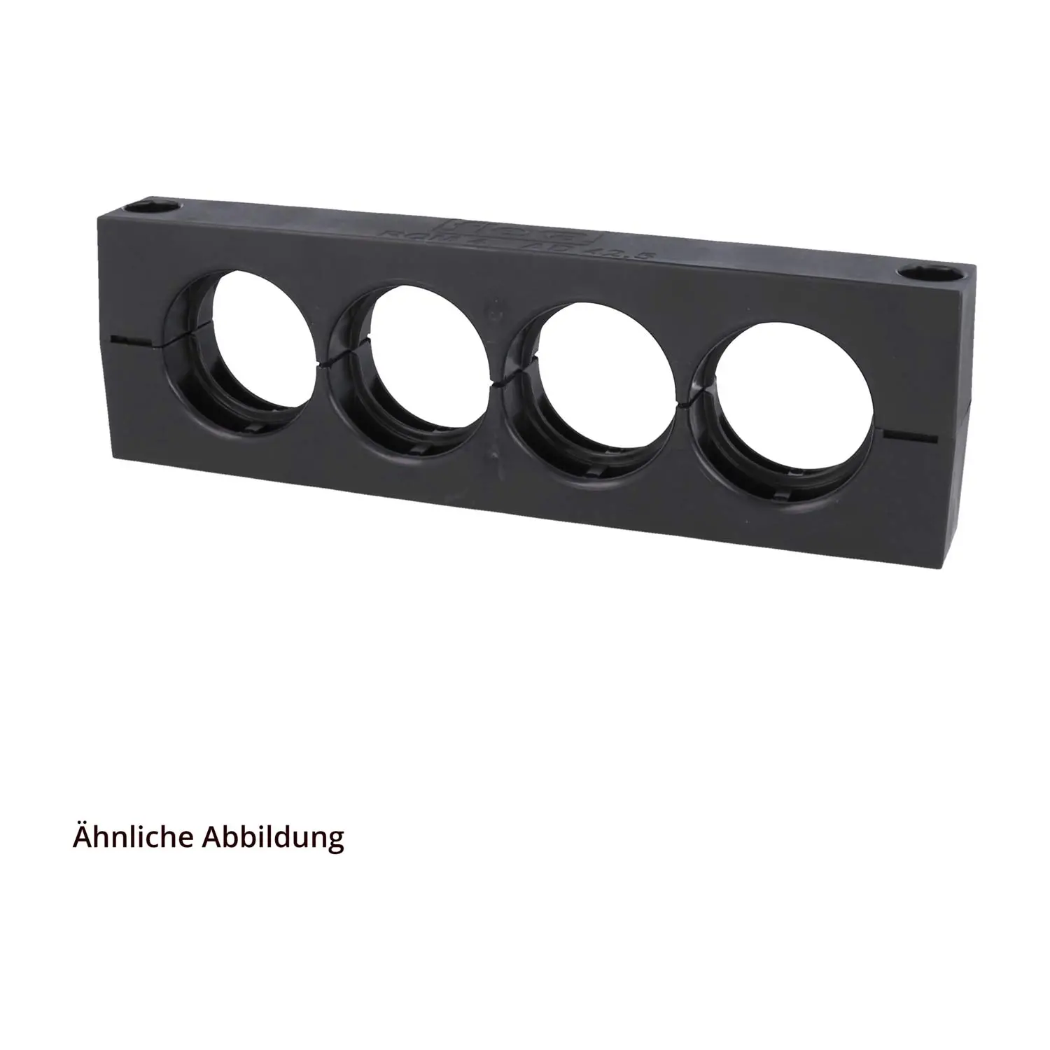 Produktfoto 1 von 15020008203 FLEXA RQM-4 Schlauchhalter massiv für Schlauch-Außendurchmesser 42,5mm für Wellschlauch AD 42.5mm