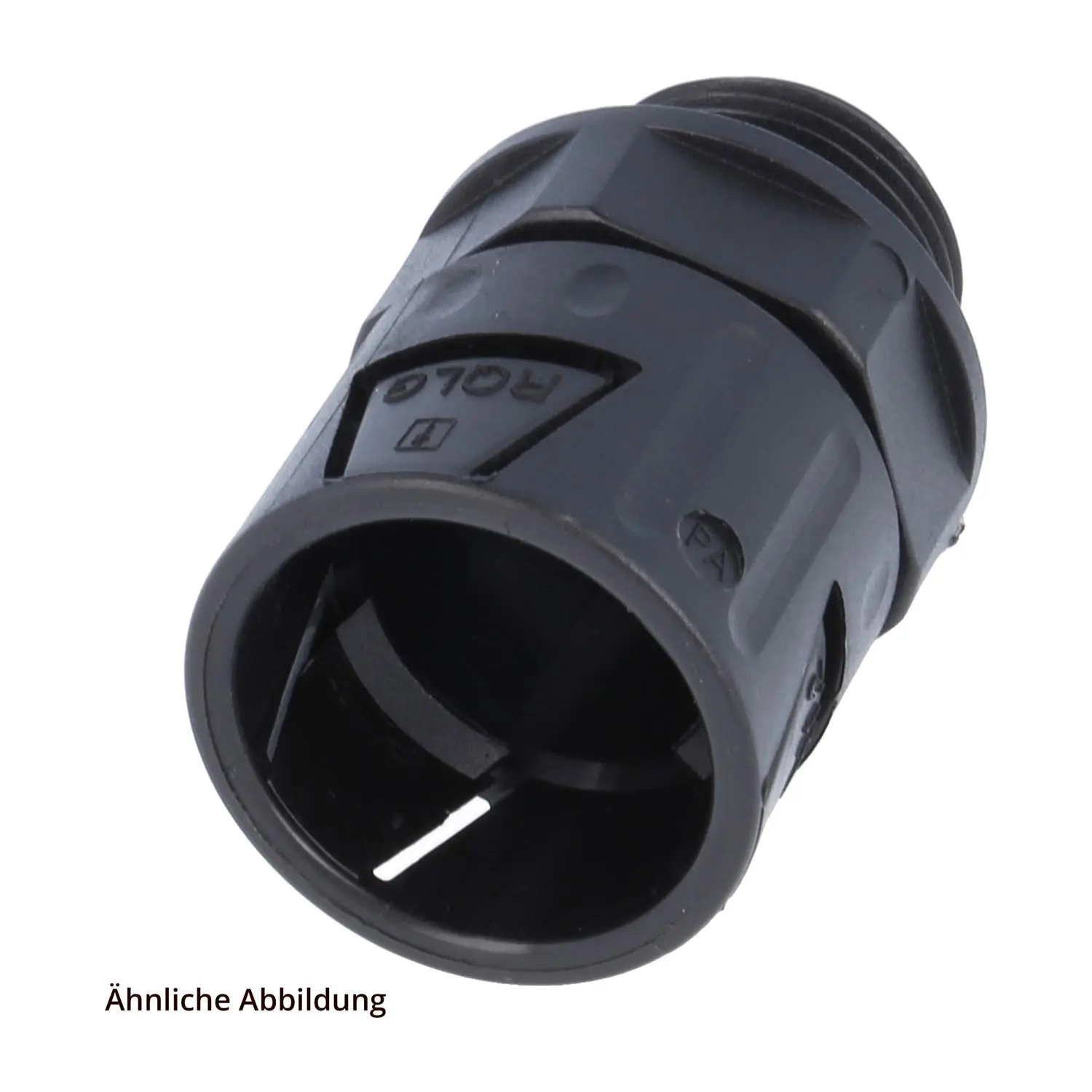 Produktfoto 1 von 15515054248 FLEXA RQLG1-P Schnellverschraubung gerade Gewinde PG48x1,588 für Schlauch-Außendurchmesser 54,5mm konisch dichtend mit Außengewinde