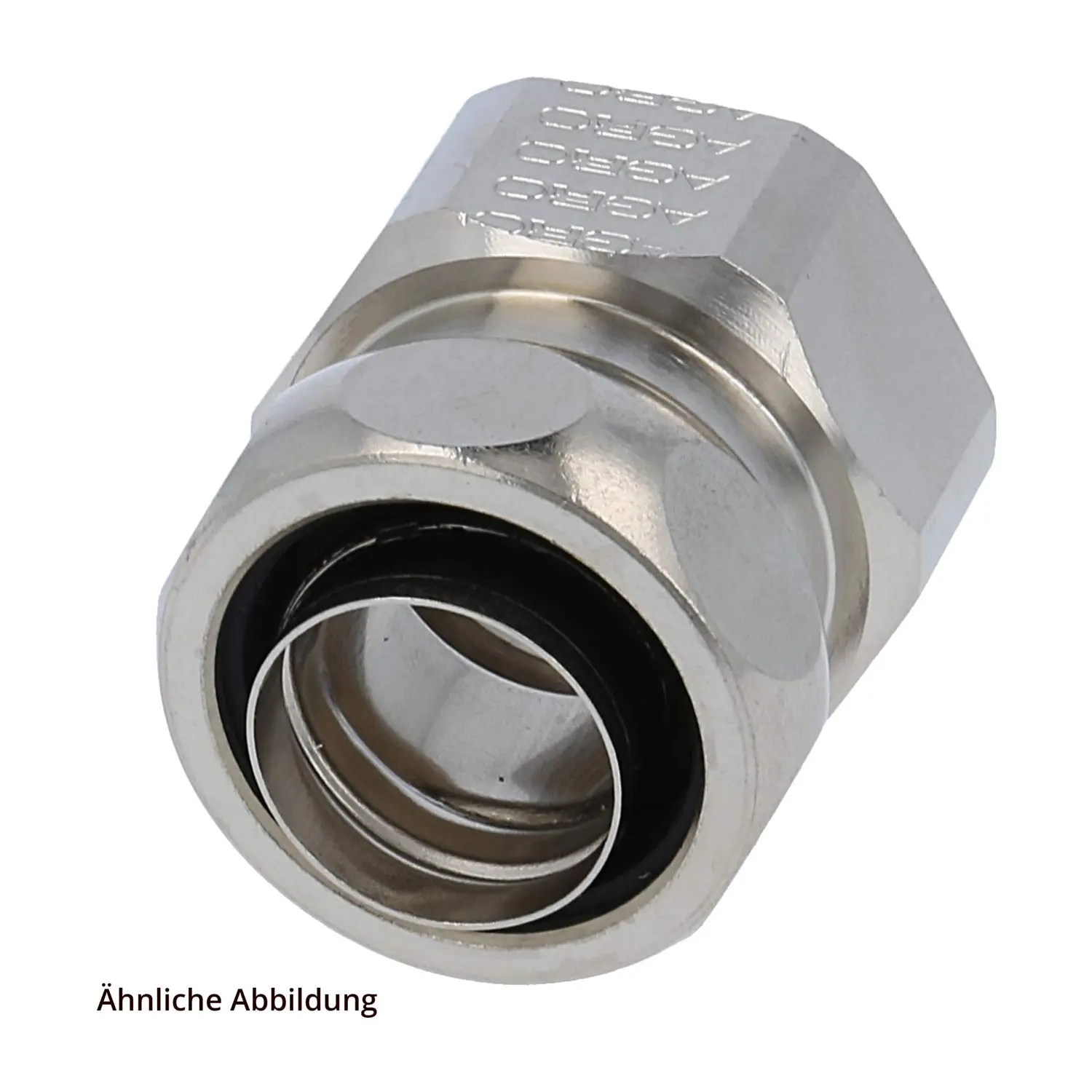 Produktfoto 1 von 15012339025 FLEXA US2-M Metallverschraubung gerade Gewinde M25x1,5 für Schlauch-Außendurchmesser 27,0mm für Schlauch-Innendurchmesser 24,0mm