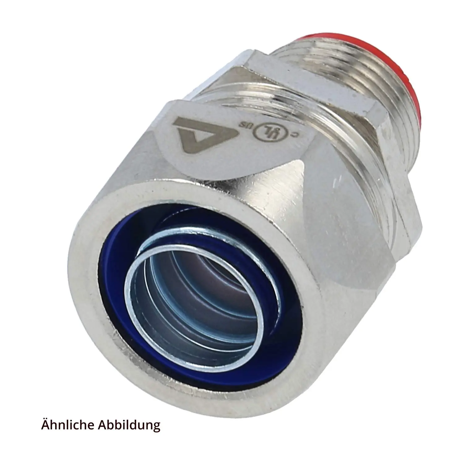 Produktfoto 1 von 10610000021 FLEXA EG-P Metallverschraubung gerade Gewinde PG21x1,588 für Schlauch-Außendurchmesser 26,5mm - 3/4 Zoll für Schlauch-Innendurchmesser 21,0mm