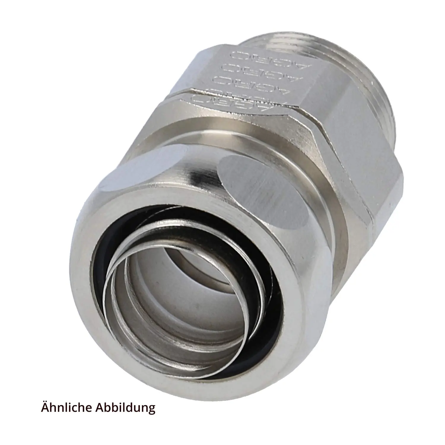 Produktfoto 1 von 15013340032 FLEXA USDR-M Metallverschraubung gerade Gewinde M32x1,5 für Schlauch-Außendurchmesser 27,0mm für Schlauch-Innendurchmesser 23,0mm