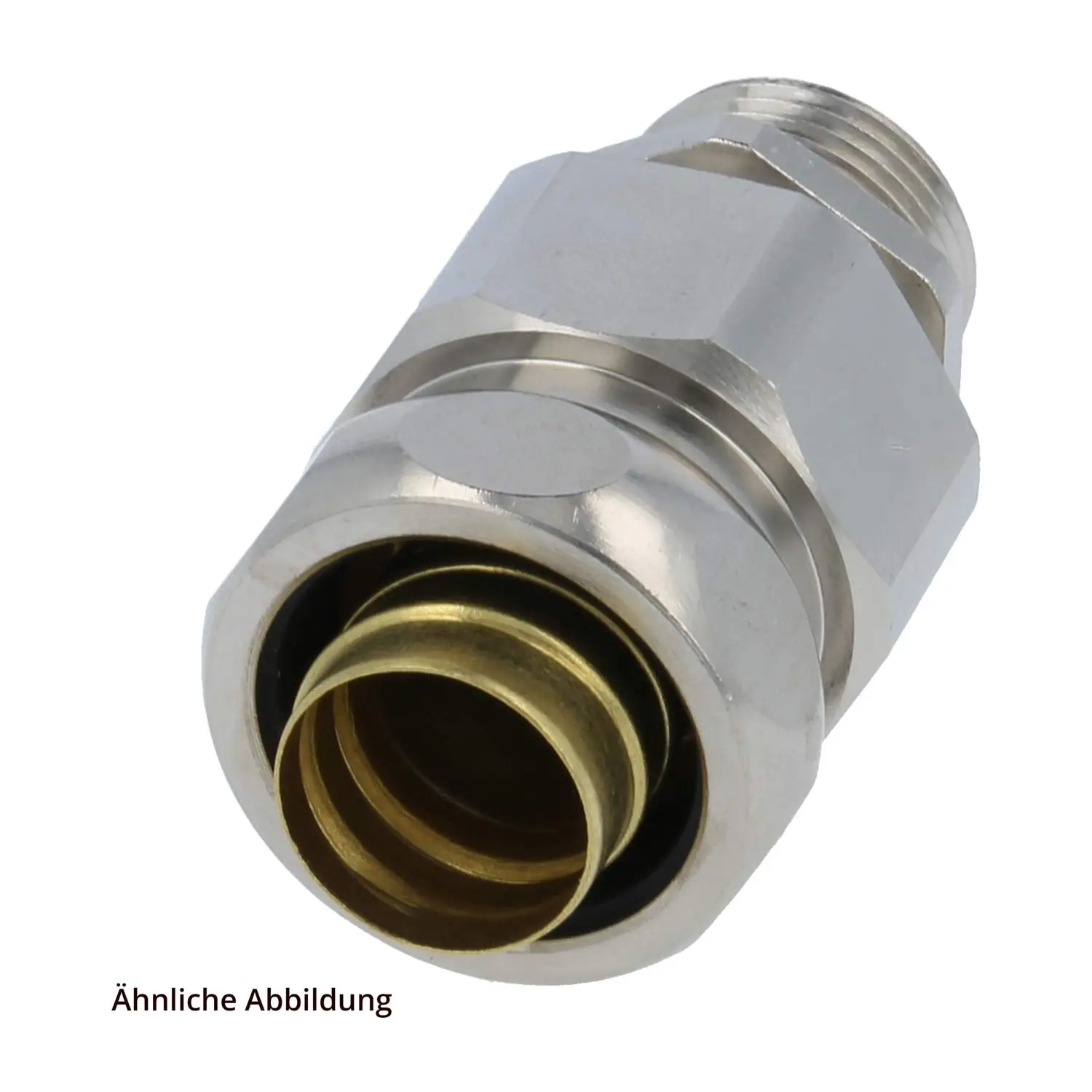 Produktfoto 1 von 15016328150 FLEXA USZ-M Metallverschraubung gerade Gewinde M50x1,5 für Schlauch-Außendurchmesser 45,0mm für Schlauch-Innendurchmesser 35,0mm