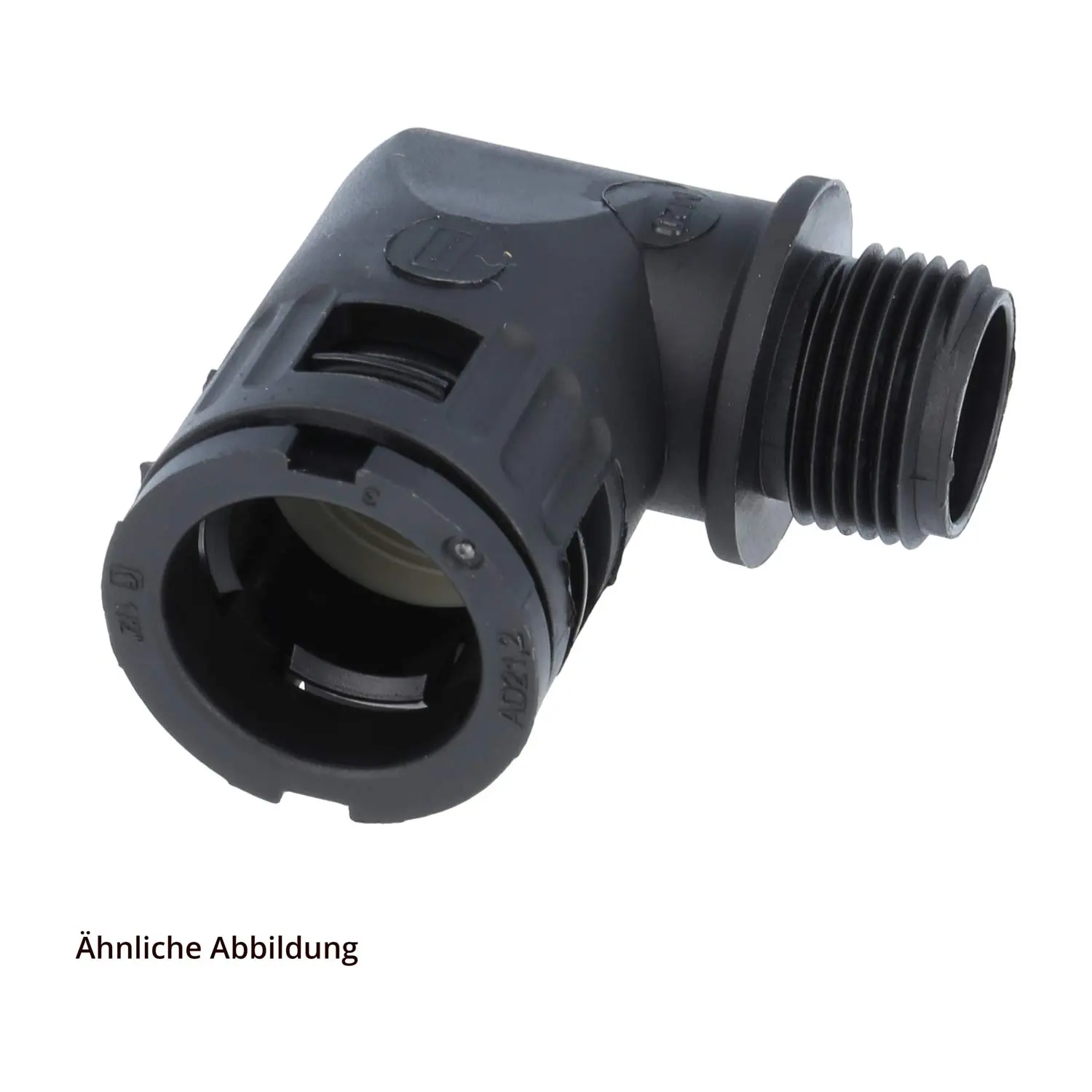 Produktfoto 1 von 15020057207 FLEXA RQW-N Schnellverschraubung 90 Grad Winkel Gewinde 1 1/4 Zoll für Schlauch-Außendurchmesser 42,5mm hochdichtend mit Außengewinde