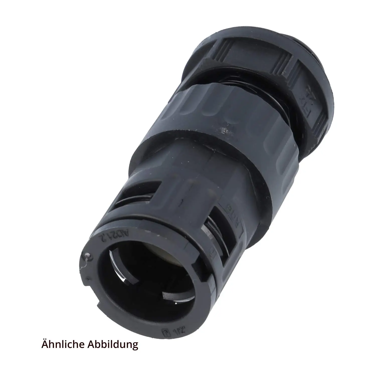 Produktfoto 1 von 15130021225 FLEXA RQGZ-S Schnellverschraubung gerade für Schlauch-Außendurchmesser 21,2mm hochdichtend mit Außengewinde und Zugentlastung