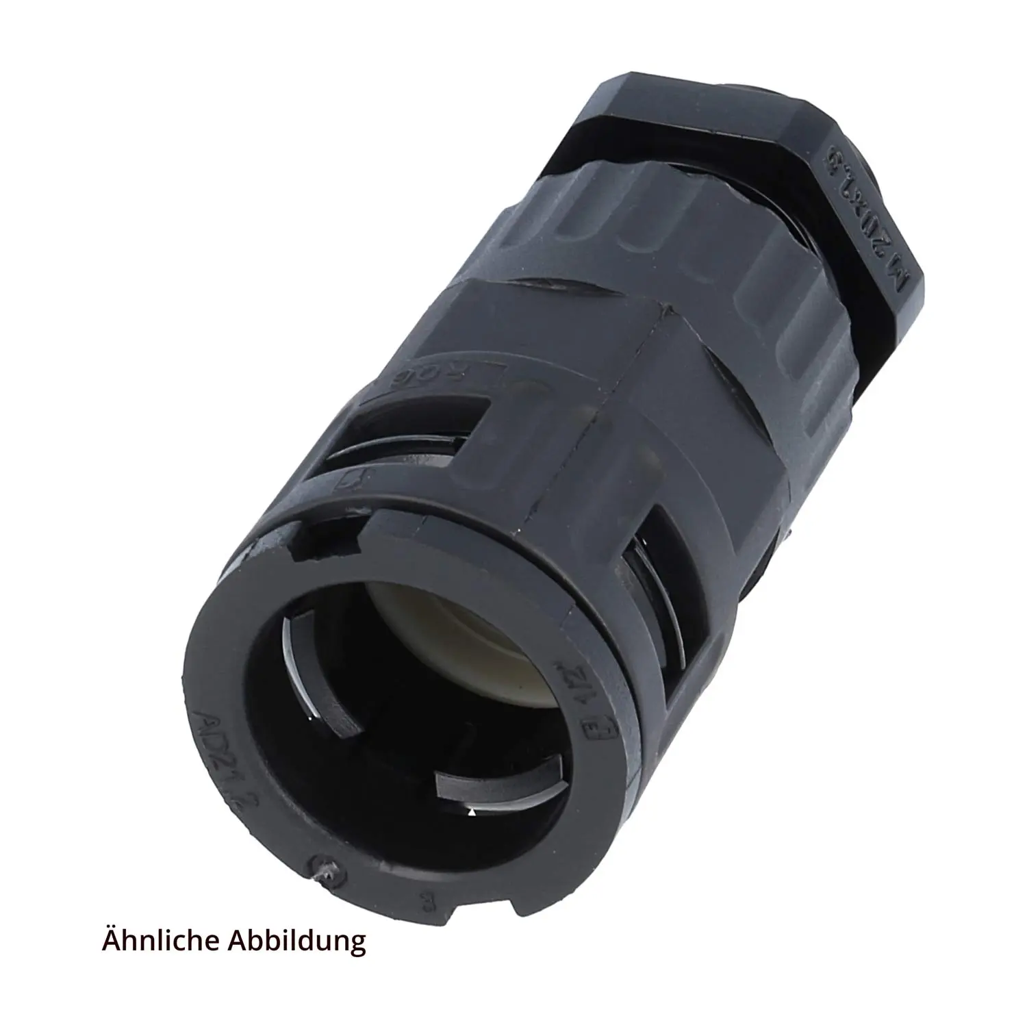 Produktfoto 1 von 15704021205 FLEXA RQGZ-N Schnellverschraubung gerade Gewinde 1/2 Zoll für Schlauch-Außendurchmesser 21,2mm hochdichtend mit Außengewinde und Zugentlastung