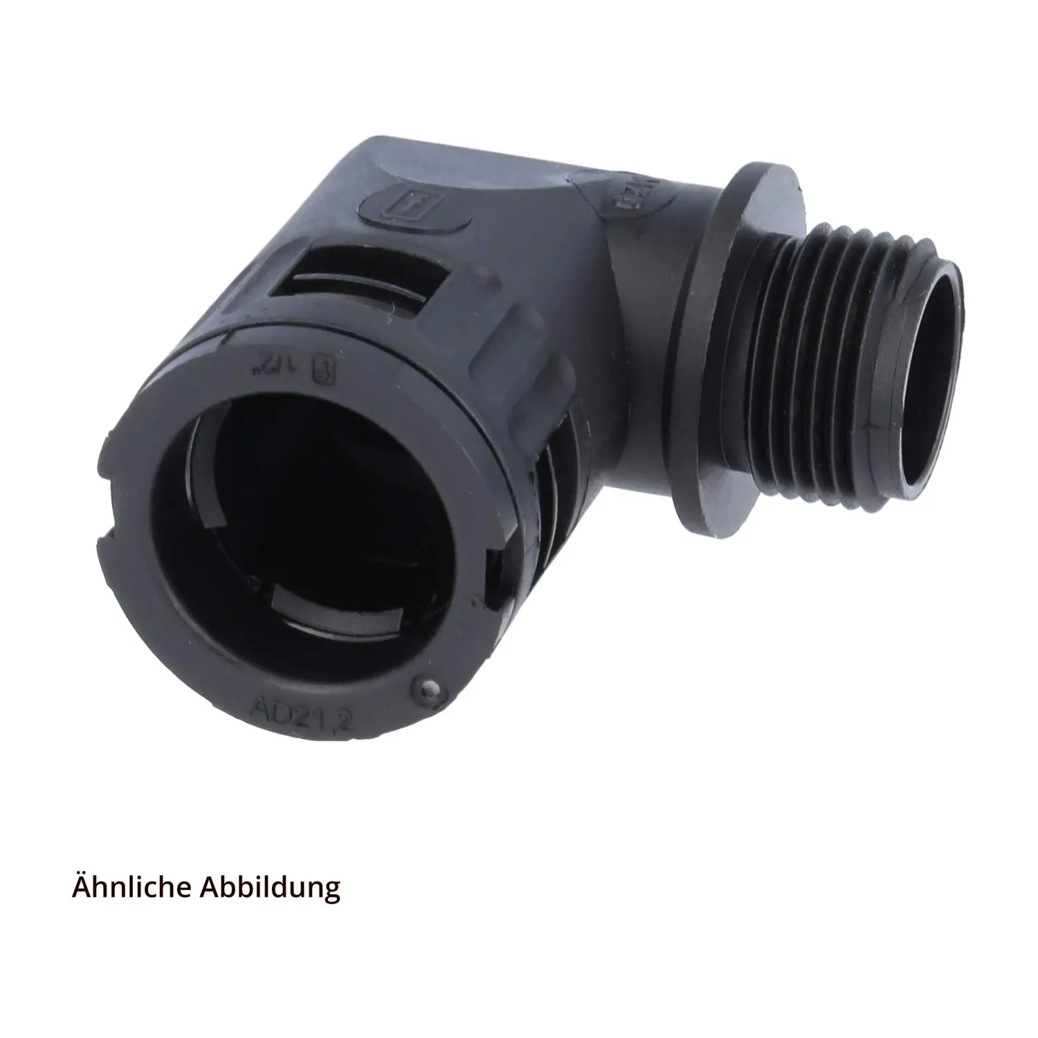 Produktfoto 1 von 15727042217 FLEXA RQW1-N Schnellverschraubung 90 Grad Winkel Gewinde 1 1/4 Zoll für Schlauch-Außendurchmesser 42,5mm konisch dichtend mit Außengewinde