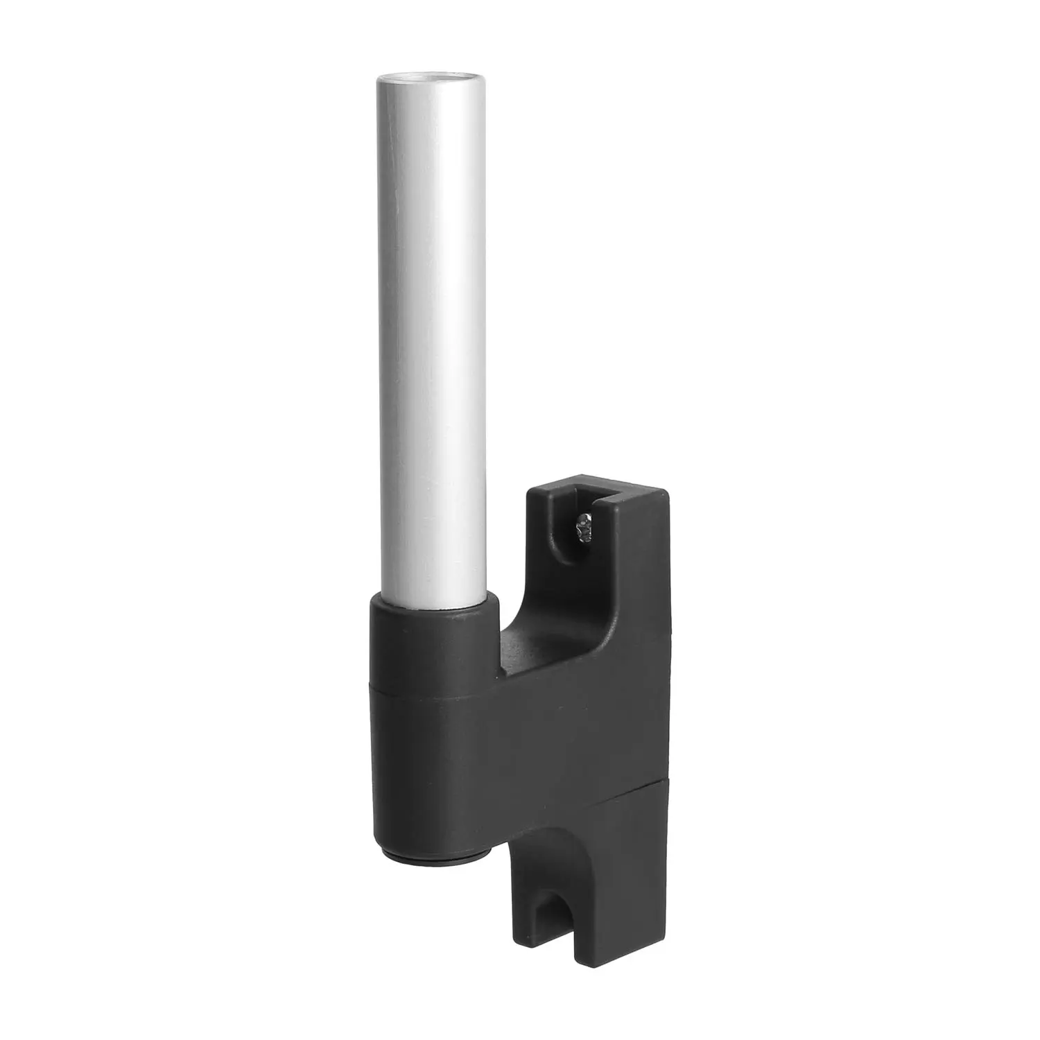 Produktfoto 1 von 127229 STEX24 Wandanschluss für Signalsäule schwarz / silber, 50/70mm SH/231 103 Anschraubloch 70,0mm Bohrung 2x5,5mm