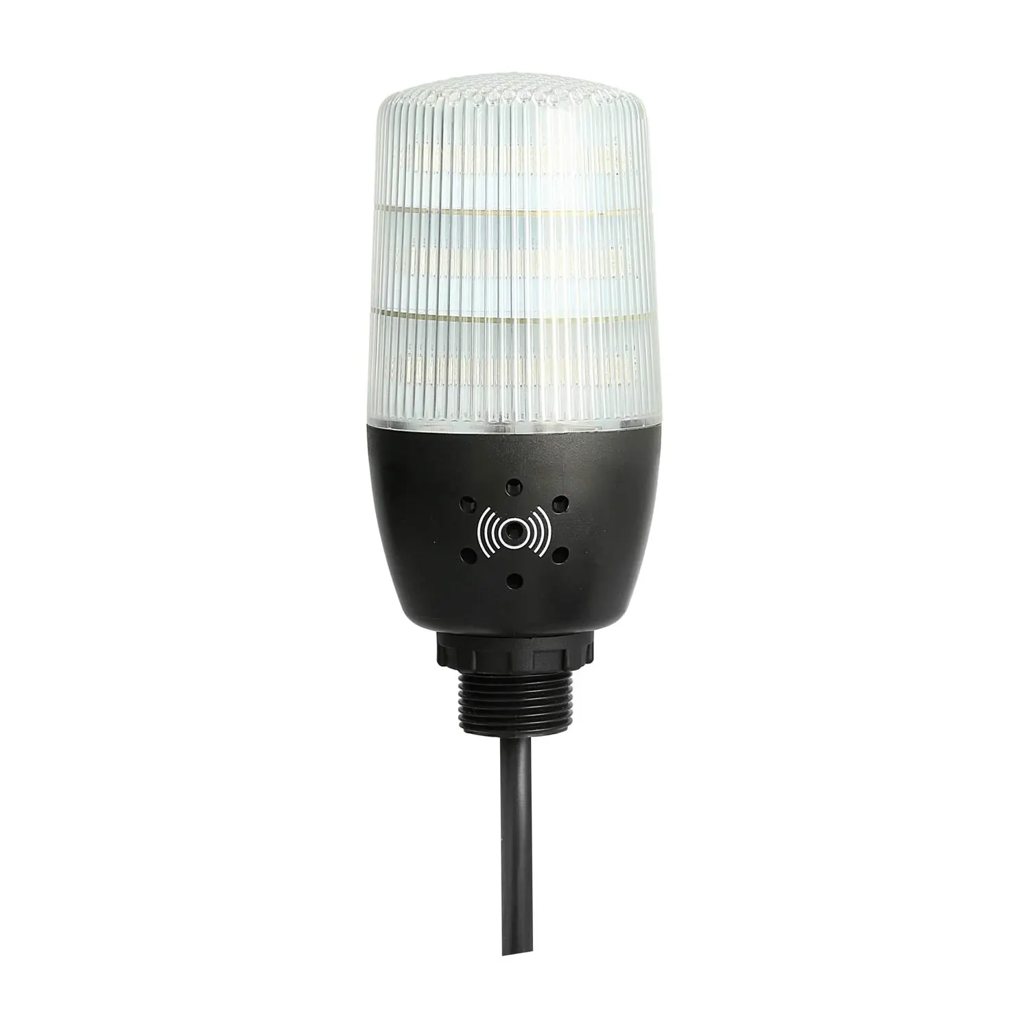 Produktfoto 1 von 127245 STEX24 Signalleuchte mit M22x1,5 grün-gelb-rot, 55mm, 24V DC, Blink-/Dauerlicht 3-Schicht mit Summer, Kabel 2,0 Meter, SL55-B3/24 101 Lautstärke 90 db
