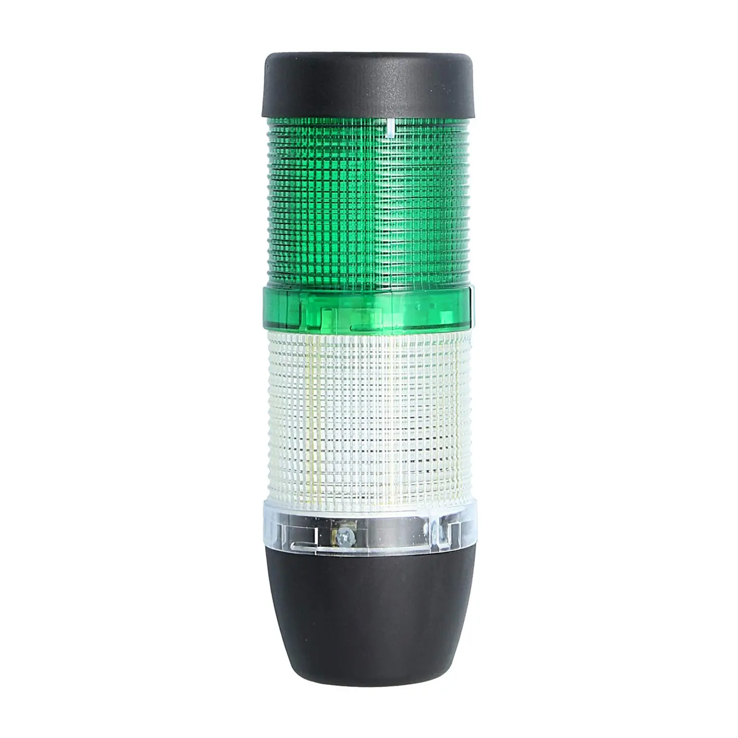 Produktfoto 1 von 127262 STEX24 Signalsäule weiß-grün, 50mm, 24V AC/DC, LED-Dauerlicht SS50-OB2/24 108 MaßeLänge156,0mm, Durchmesser 50,0mm