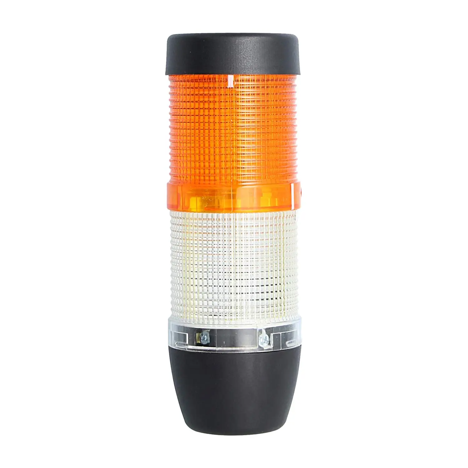 Produktfoto 1 von 127263 STEX24 Signalsäule weiß-gelb, 50mm, 24V AC/DC, LED-Dauerlicht SS50-OB2/24 109 MaßeLänge156,0mm, Durchmesser 50,0mm