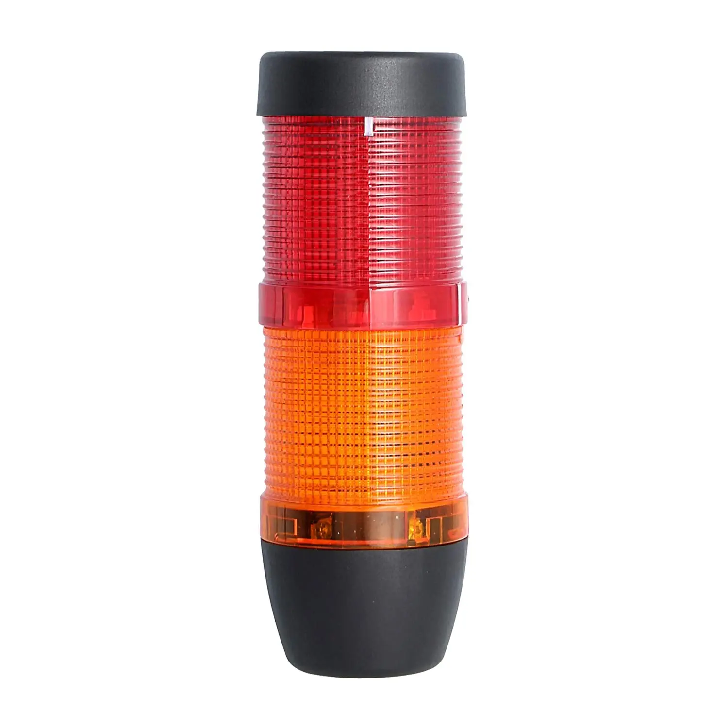 Produktfoto 1 von 127277 STEX24 Signalsäule gelb-rot, 50mm, 24V AC/DC, LED-Blinklicht SS50-OB2/24 117 MaßeLänge156,0mm, Durchmesser 50,0mm