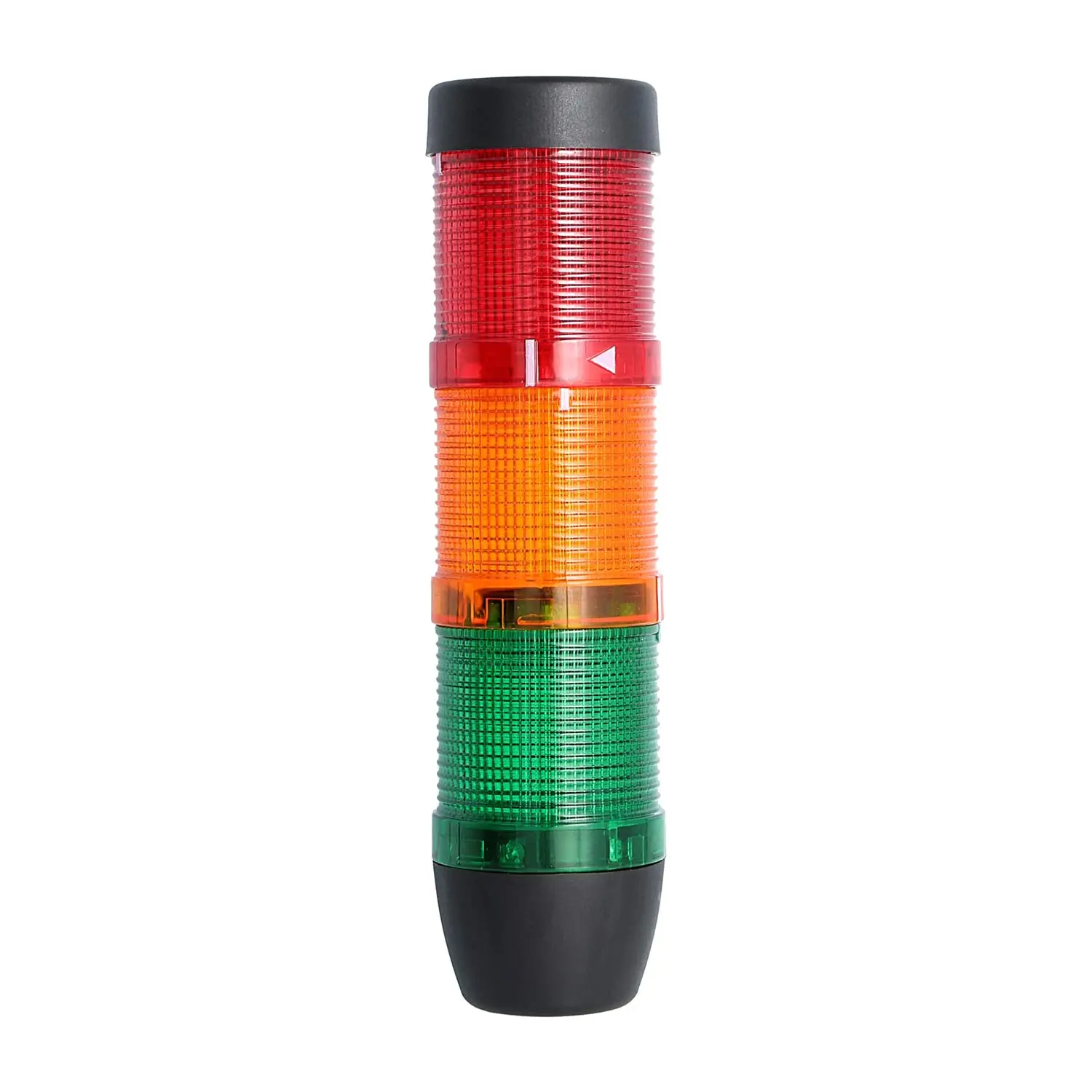 Produktfoto 1 von 127297 STEX24 Signalsäule grün-gelb-rot, 50mm, 24V AC/DC, LED-Blinklicht SS50-OB3/24 119 MaßeLänge210,0mm, Durchmesser 50,0mm