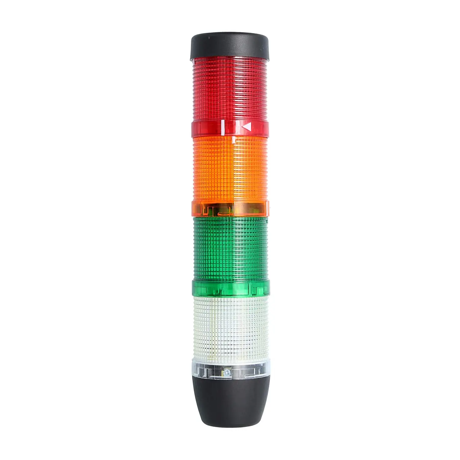 127307 STEX24 Signalsäule weiß-grün-gelb-rot, 50mm, 24V AC/DC, LED-Blinklicht SS50-OB4/24 110 MaßeLänge265,0mm, Durchmesser 50,0mm