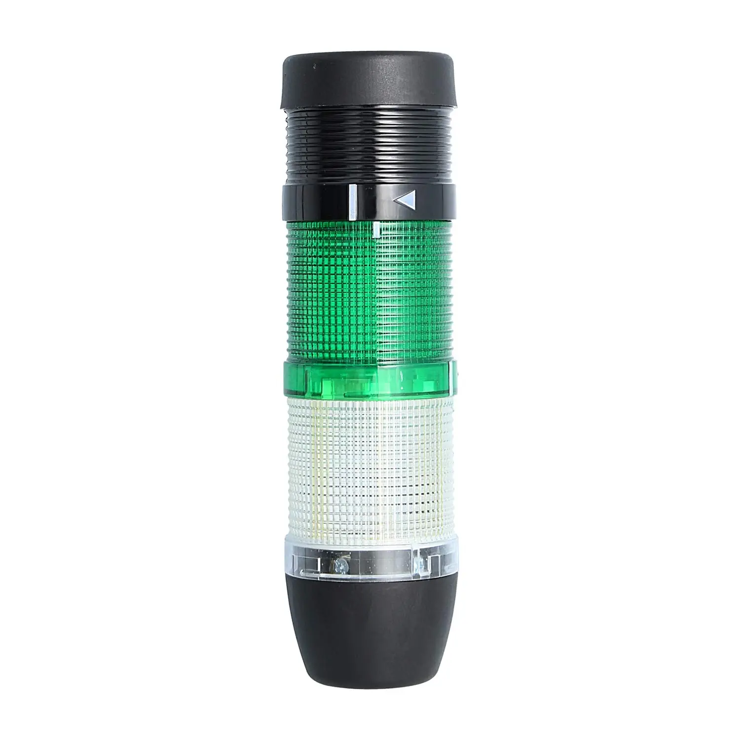 Produktfoto 1 von 127334 STEX24 Signalsäule weiß-grün, 50mm, 24V AC/DC, LED-Blinklicht mit Summer, SS50-B2/24 118 Lautstärke 90 db