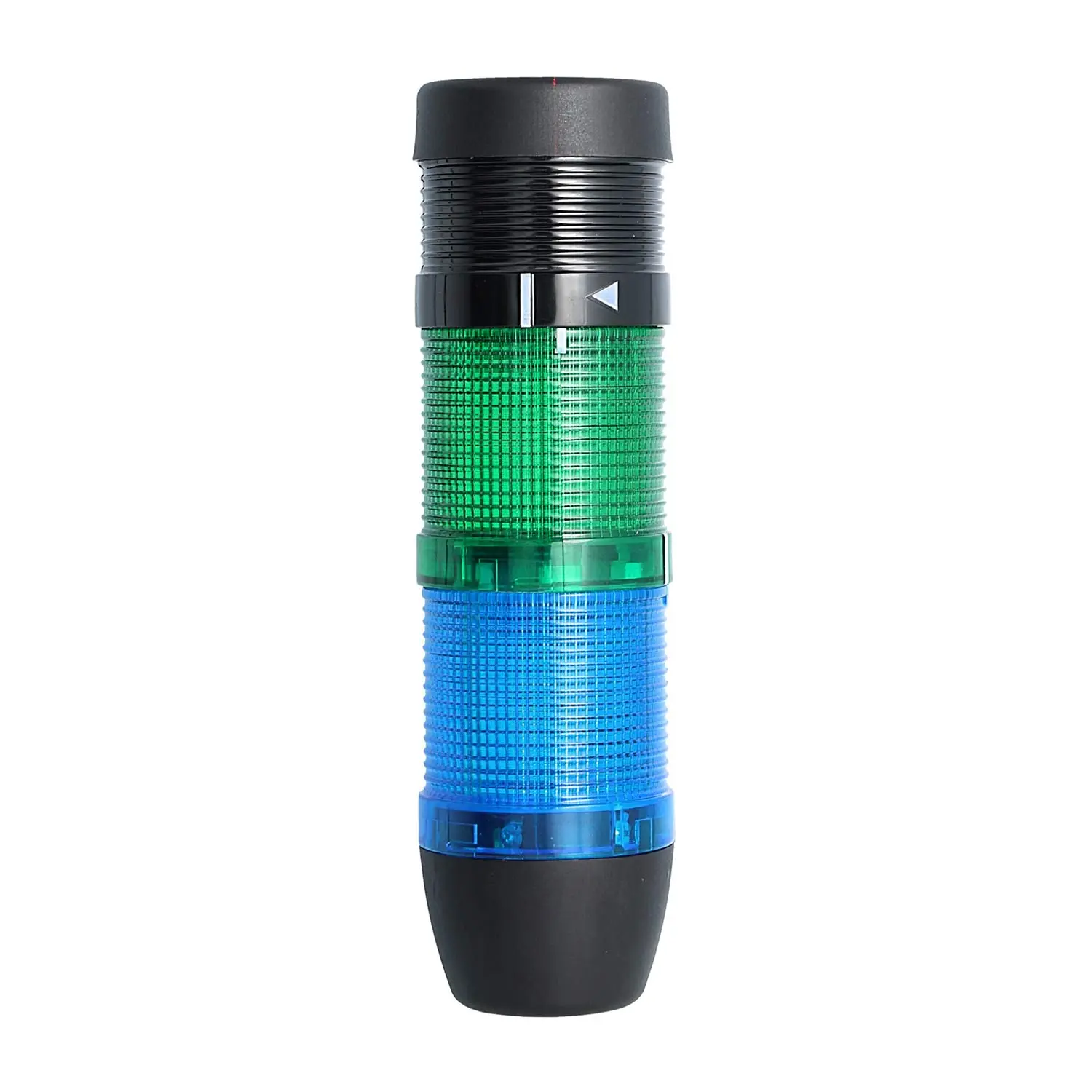 Produktfoto 1 von 127331 STEX24 Signalsäule blau-grün, 50mm, 24V AC/DC, LED-Blinklicht mit Summer, SS50-B2/24 113 Lautstärke 90 db