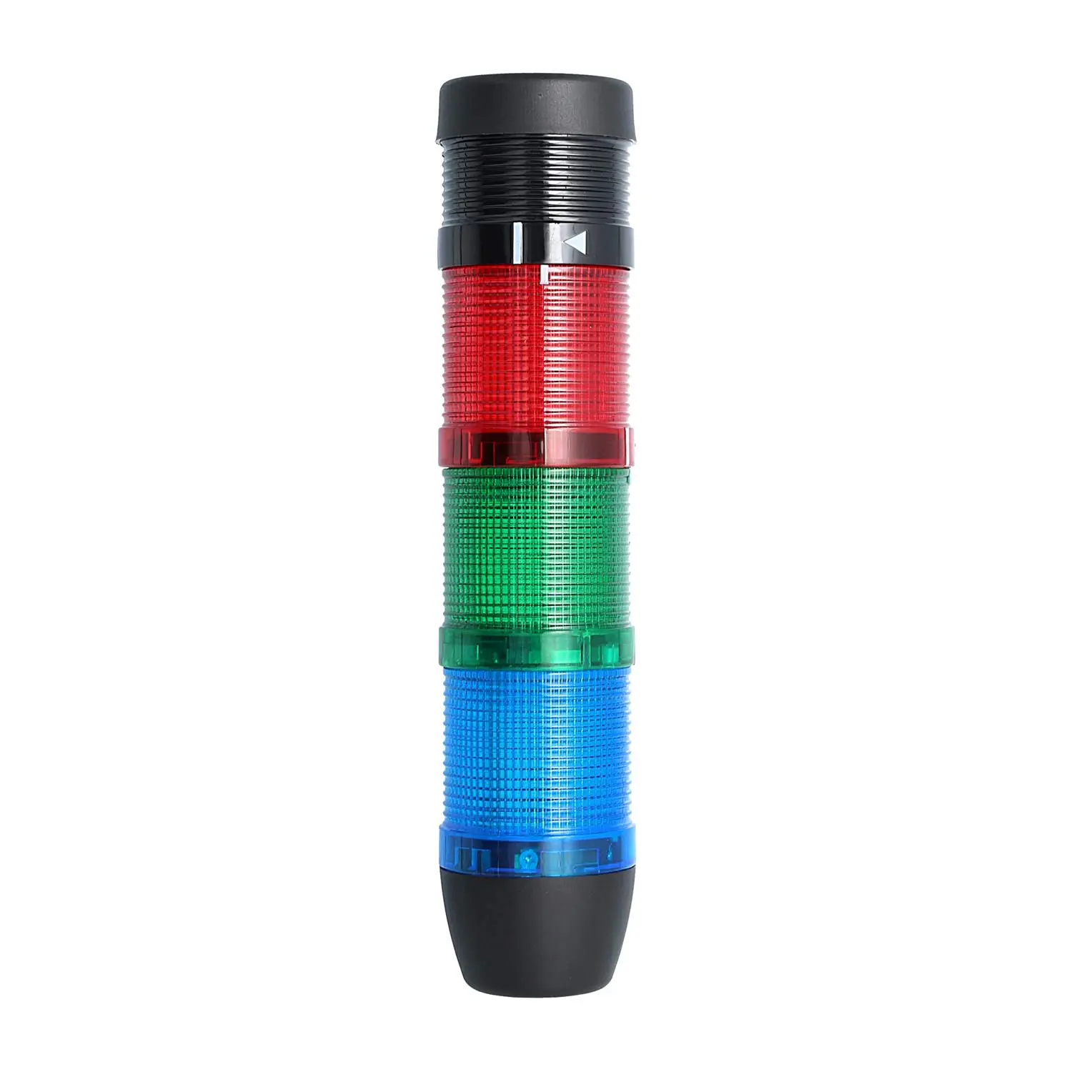 Produktfoto 1 von 127344 STEX24 Signalsäule blau-grün-rot, 50mm, 24V AC/DC, LED-Dauerlicht mit Summer, SS50-B3/24 102 Lautstärke 90 db