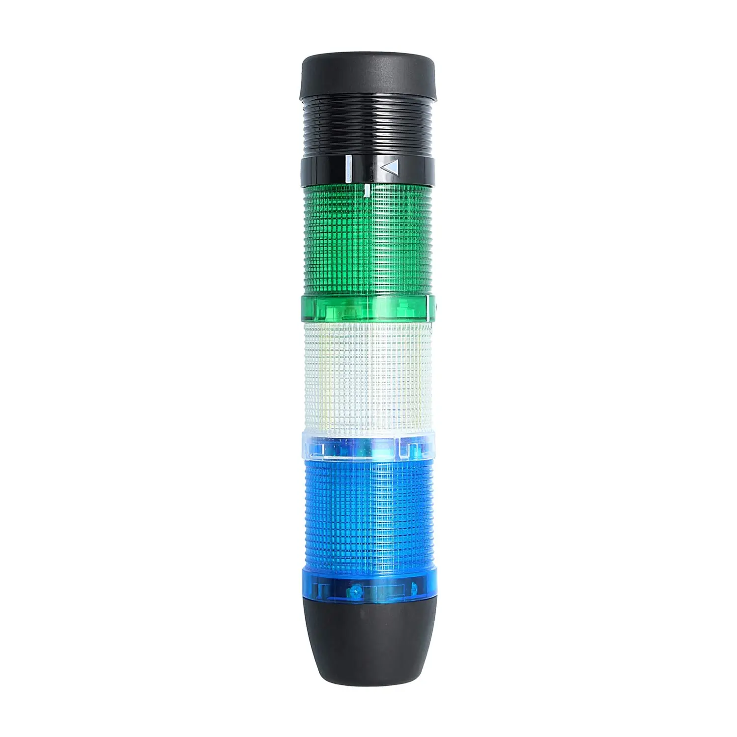 Produktfoto 1 von 127350 STEX24 Signalsäule blau-weiß-grün, 50mm, 24V AC/DC, LED-Blinklicht mit Summer, SS50-B3/24 114 Lautstärke 90 db