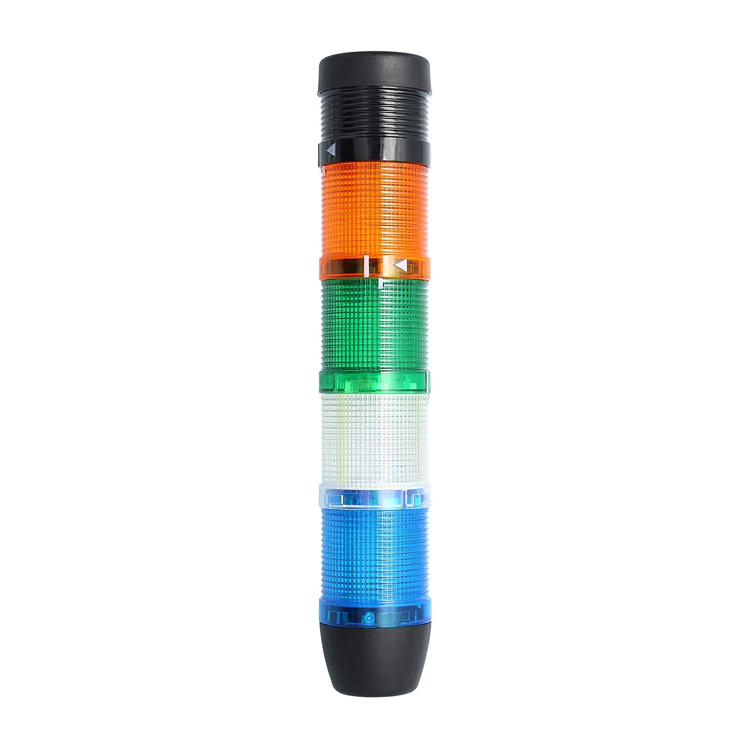 Produktfoto 1 von 127365 STEX24 Signalsäule blau-weiß-grün-gelb, 50mm, 24V AC/DC, LED-Blinklicht mit Summer, SS50-B4/24 109 Lautstärke 90 db