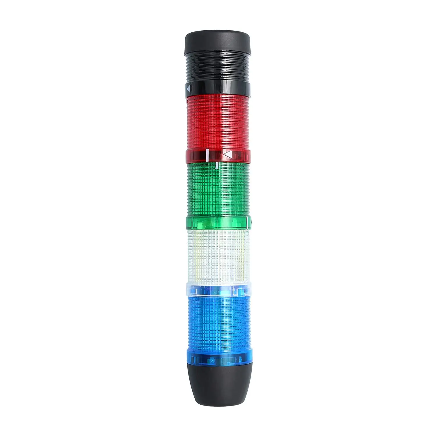 Produktfoto 1 von 127360 STEX24 Signalsäule blau-weiß-grün-rot, 50mm, 24V AC/DC, LED-Dauerlicht mit Summer, SS50-B4/24 101 Lautstärke 90 db
