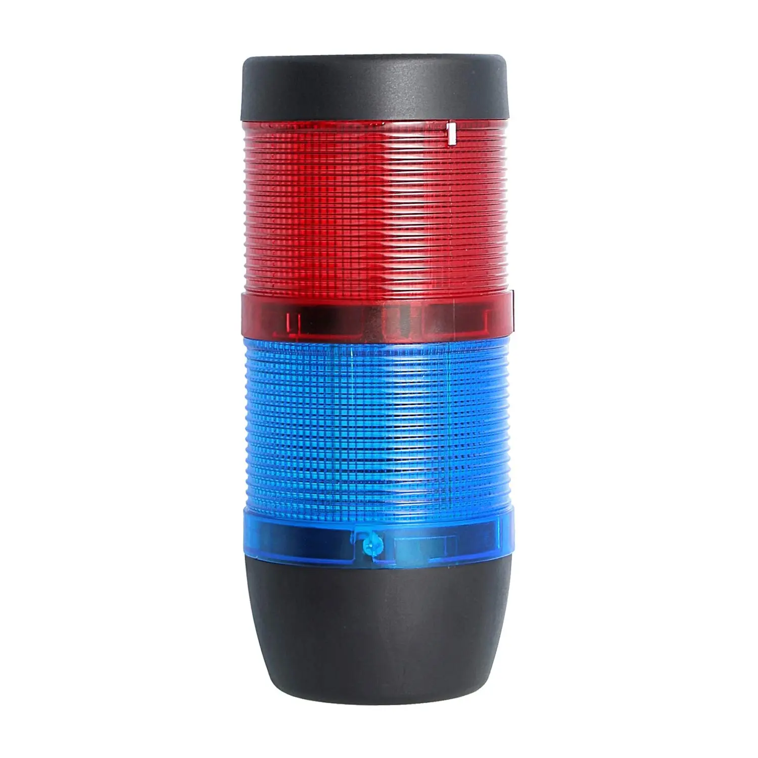 Produktfoto 1 von 127381 STEX24 Signalsäule blau-rot, 70mm, 24V AC/DC, LED-Dauerlicht SS70-OB2/24 101 MaßeLänge161,0mm, Durchmesser 70,0mm