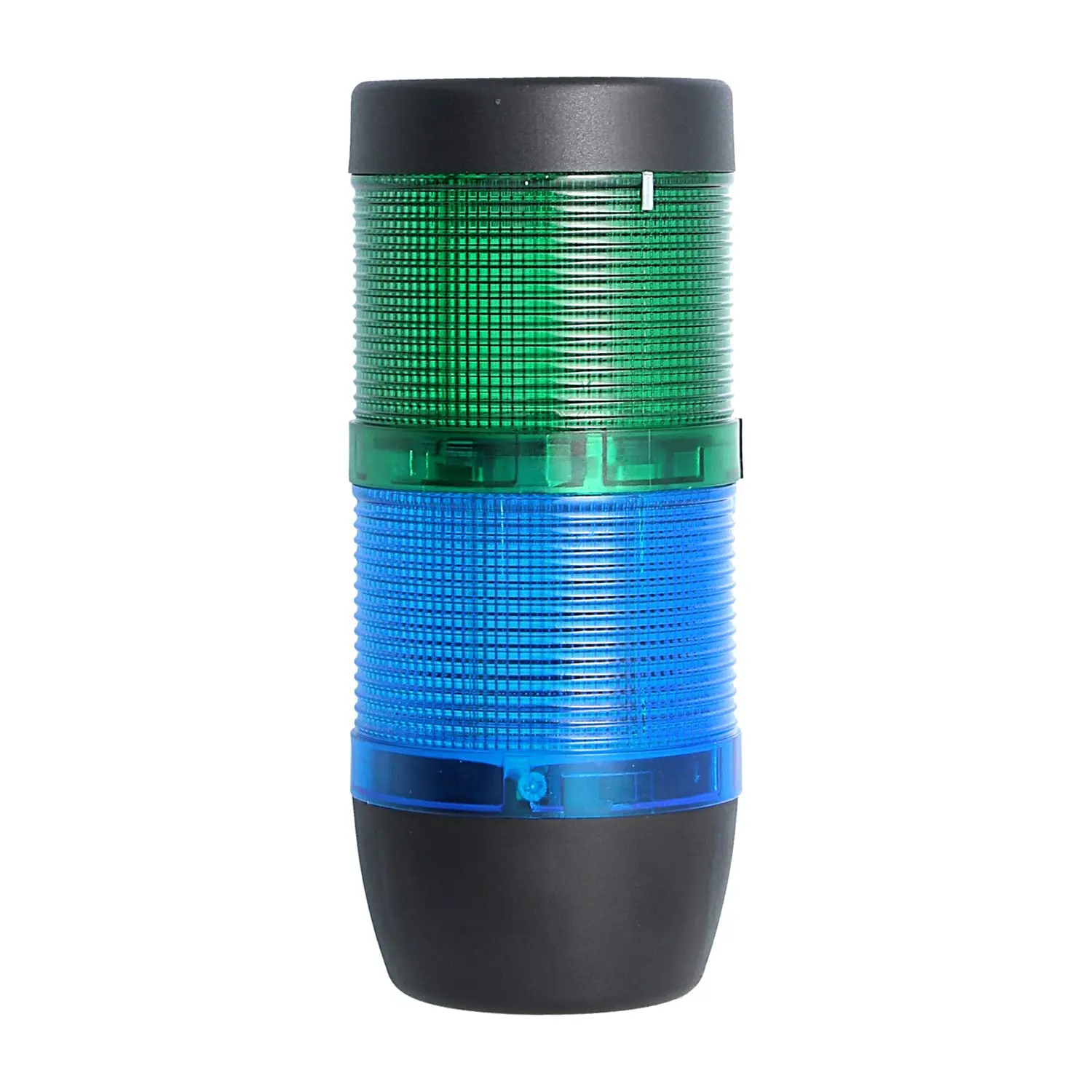 Produktfoto 1 von 127383 STEX24 Signalsäule blau-grün, 70mm, 24V AC/DC, LED-Dauerlicht SS70-OB2/24 103 MaßeLänge161,0mm, Durchmesser 70,0mm