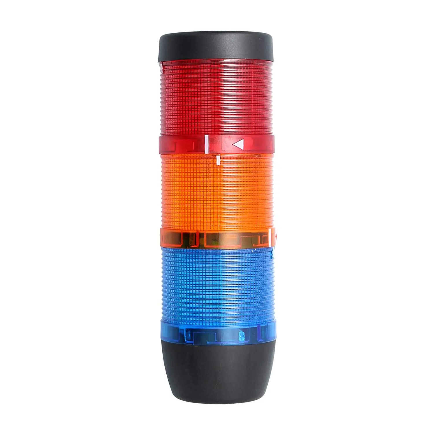 Produktfoto 1 von 127406 STEX24 Signalsäule blau-gelb-rot, 70mm, 24V AC/DC, LED-Dauerlicht SS70-OB3/24 103 MaßeLänge216,0mm, Durchmesser 70,0mm