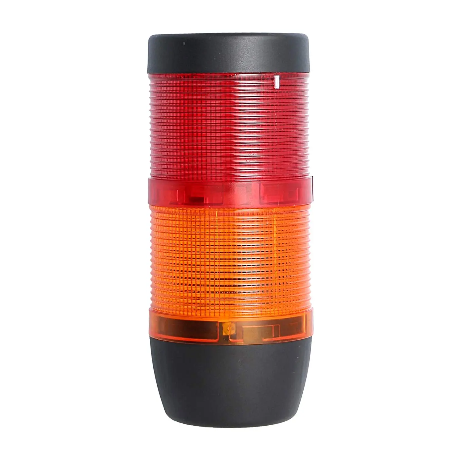 Produktfoto 1 von 127400 STEX24 Signalsäule gelb-rot, 70mm, 24V AC/DC, LED-Blinklicht SS70-OB2/24 117 MaßeLänge161,0mm, Durchmesser 70,0mm