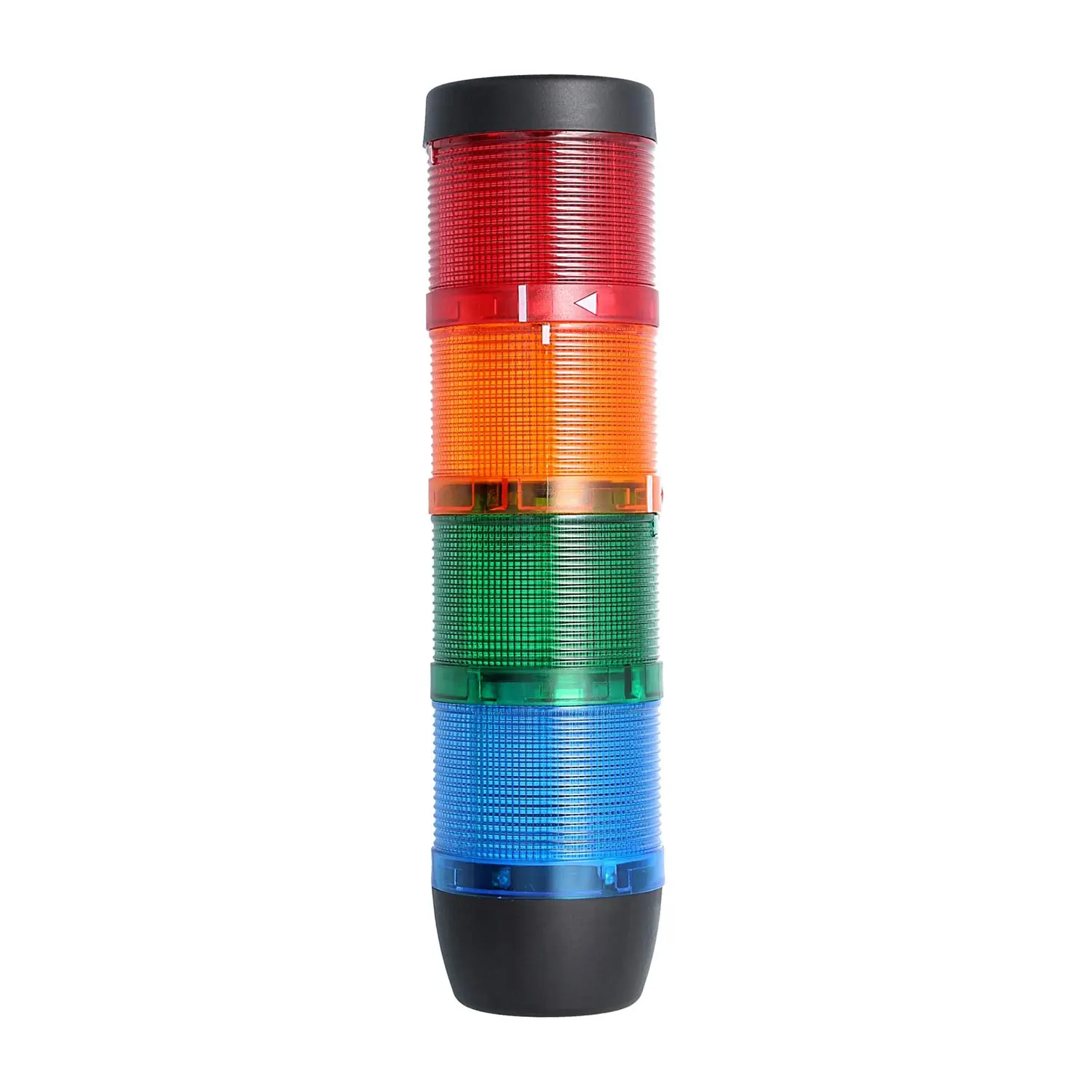 Produktfoto 1 von 127424 STEX24 Signalsäule blau-grün-gelb-rot, 70mm, 24V AC/DC, LED-Dauerlicht SS70-OB4/24 103 MaßeLänge271,0mm, Durchmesser 70,0mm