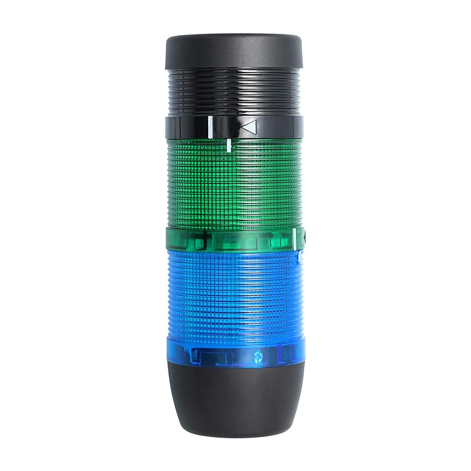 Produktfoto 1 von 127445 STEX24 Signalsäule blau-grün, 70mm, 24V AC/DC, LED-Dauerlicht mit Summer, SS70-B2/24 103 Lautstärke 90 db