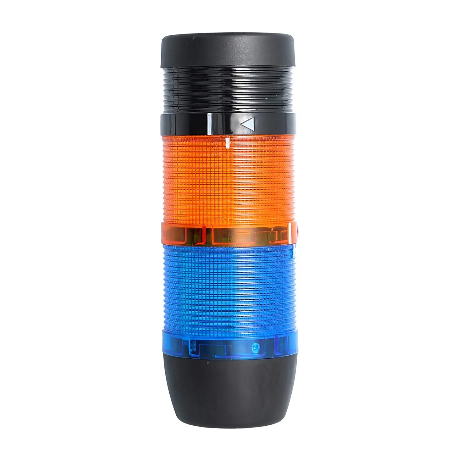 Produktfoto 1 von 127455 STEX24 Signalsäule blau-gelb, 70mm, 24V AC/DC, LED-Blinklicht mit Summer, SS70-B2/24 114 Lautstärke 90 db