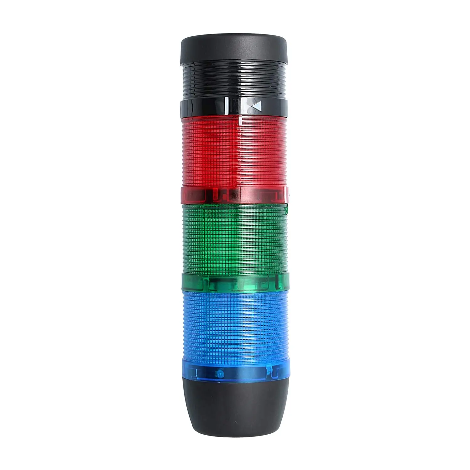 Produktfoto 1 von 127467 STEX24 Signalsäule blau-grün-rot, 70mm, 24V AC/DC, LED-Dauerlicht mit Summer, SS70-B3/24 102 Lautstärke 90 db