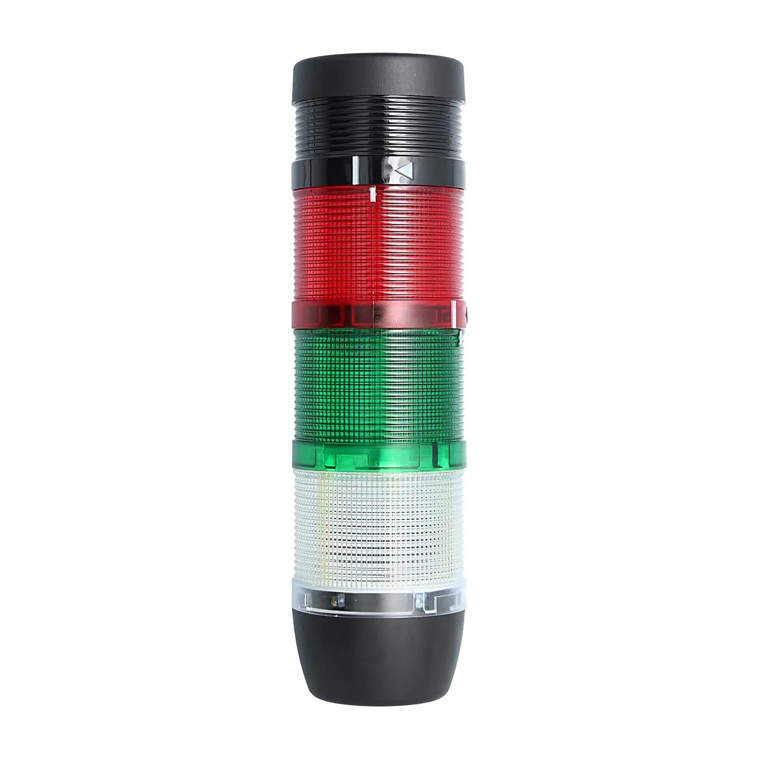 Produktfoto 1 von 127470 STEX24 Signalsäule weiß-grün-rot, 70mm, 24V AC/DC, LED-Dauerlicht mit Summer, SS70-B3/24 107 Lautstärke 90 db