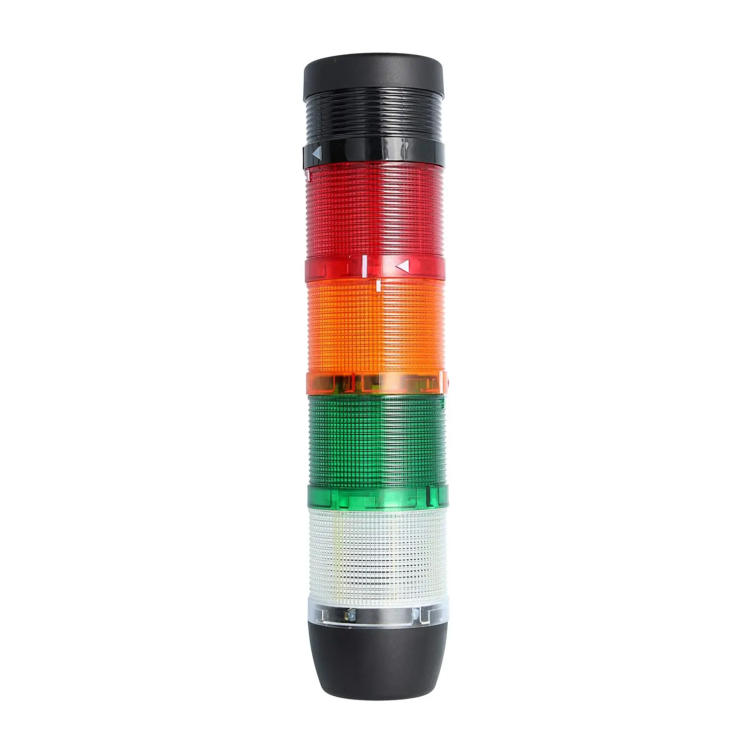 Produktfoto 1 von 127487 STEX24 Signalsäule weiß-grün-gelb-rot, 70mm, 24V AC/DC, LED-Dauerlicht mit Summer, SS70-B4/24 105 Lautstärke 90 db