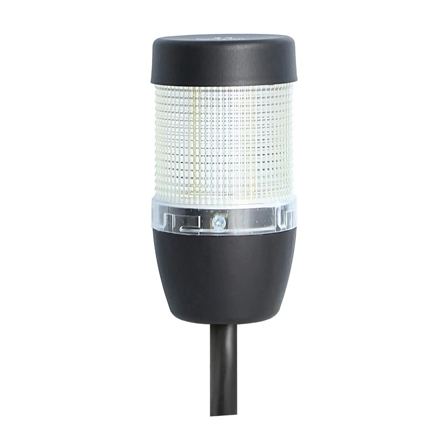 Produktfoto 1 von 127776 STEX24 Signalsäule weiß, 50mm, 24V AC/DC, LED-Blinklicht Kabel 0,6 Meter, SS50-OB1/24 117 Anschlusstechnik: Anschlusskabel