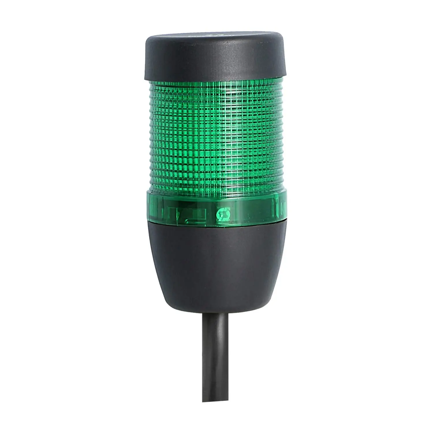Produktfoto 1 von 128018 STEX24 Signalsäule grün, 50mm, 24V AC/DC, LED-Dauerlicht Kabel 2,5 Meter, SS50-OB1/24 123 Anschlusstechnik: Anschlusskabel